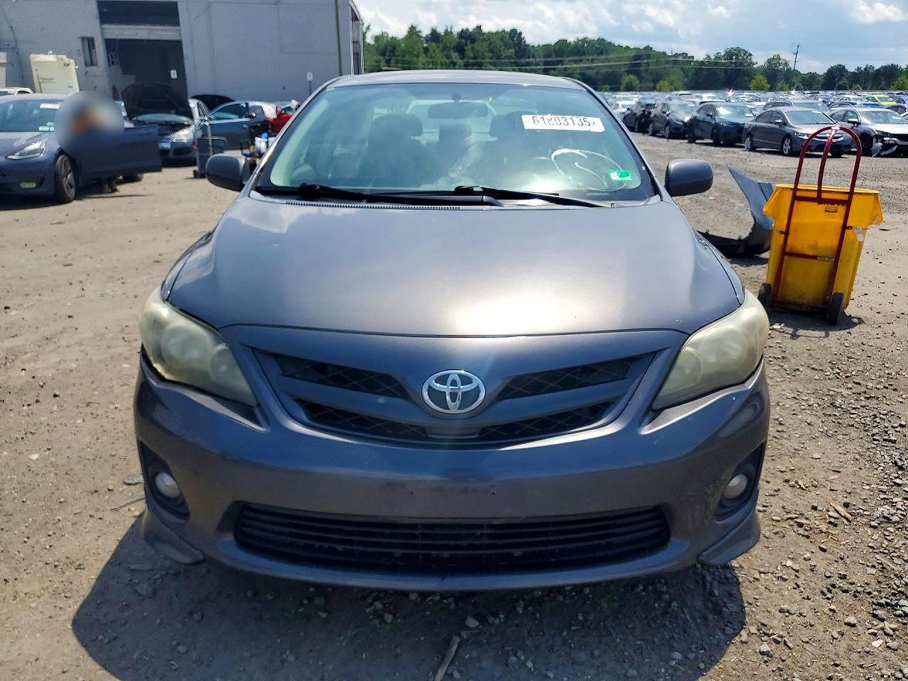 2013 Toyota Corolla S Gray vin: 5YFBU4EE4DP158829