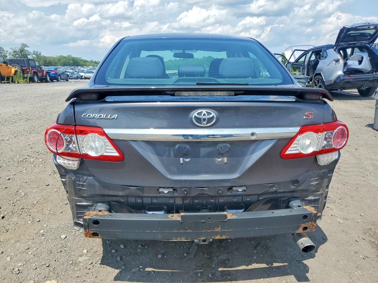 2013 Toyota Corolla S Gray vin: 5YFBU4EE4DP158829