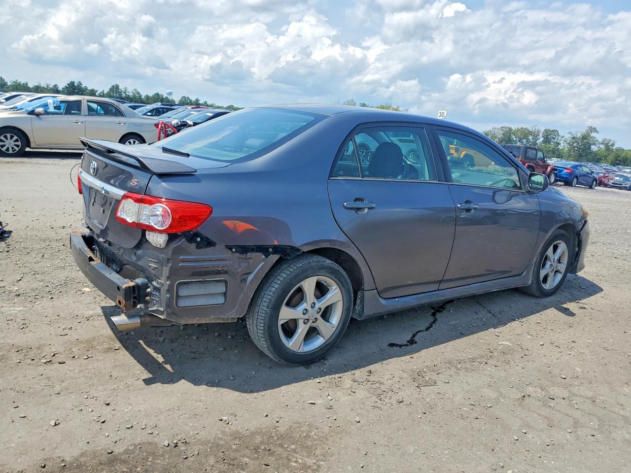 2013 Toyota Corolla S Gray vin: 5YFBU4EE4DP158829