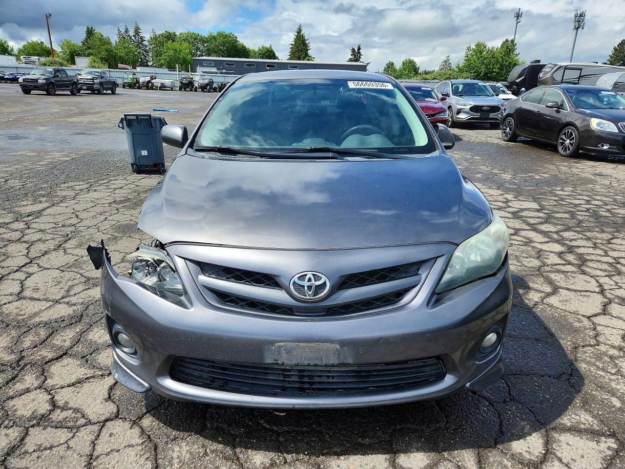 2013 Toyota Corolla S Gray vin: 5YFBU4EE4DP158930