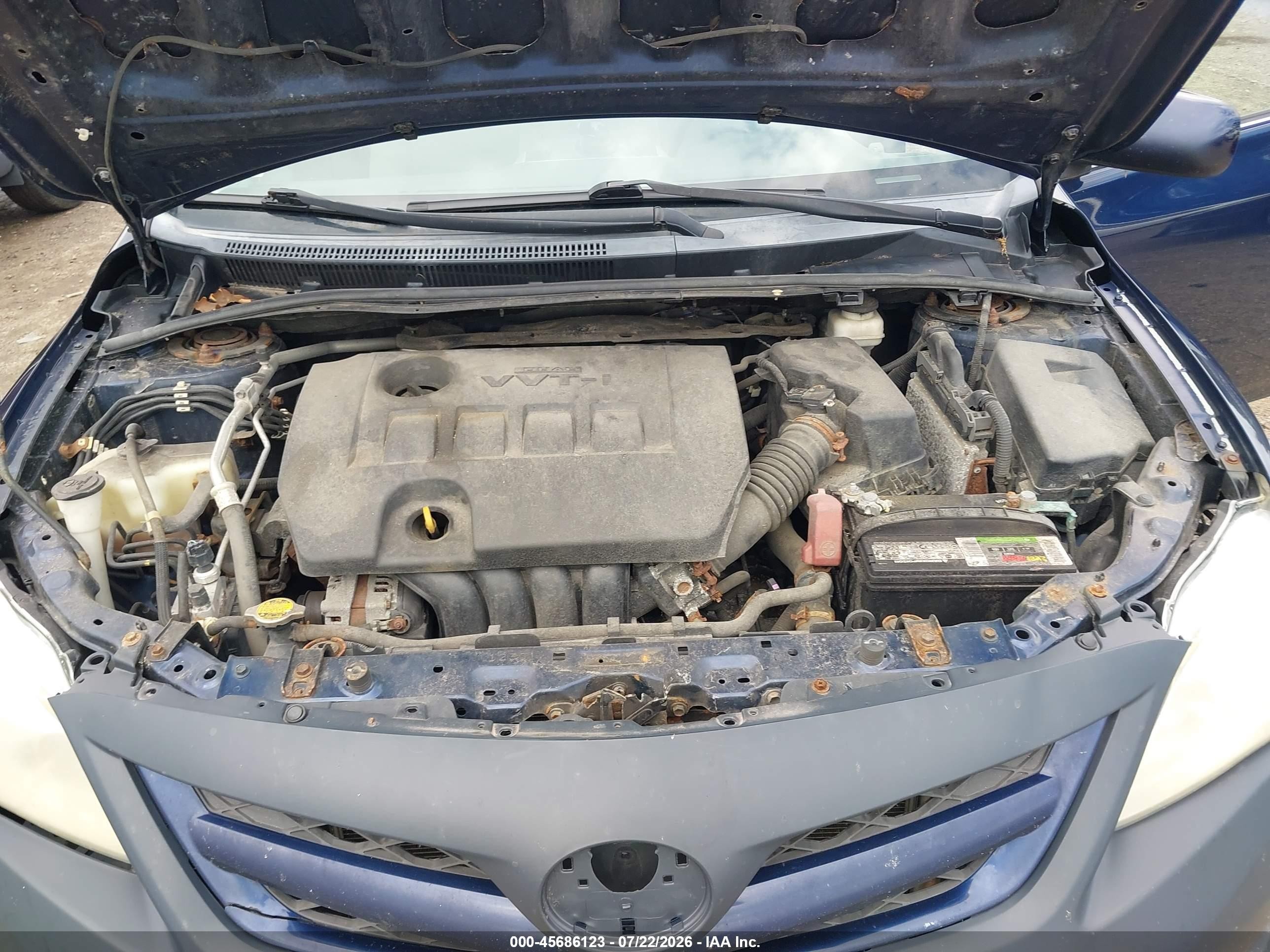 2013 Toyota Corolla Le Blue vin: 5YFBU4EE4DP163142