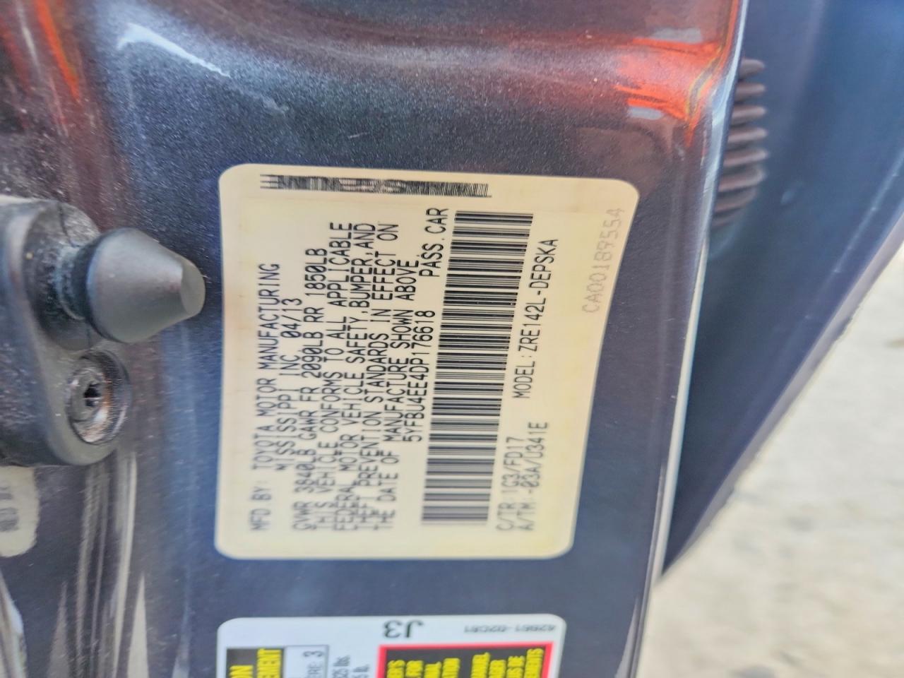 2013 Toyota Corolla S Charcoal vin: 5YFBU4EE4DP176618