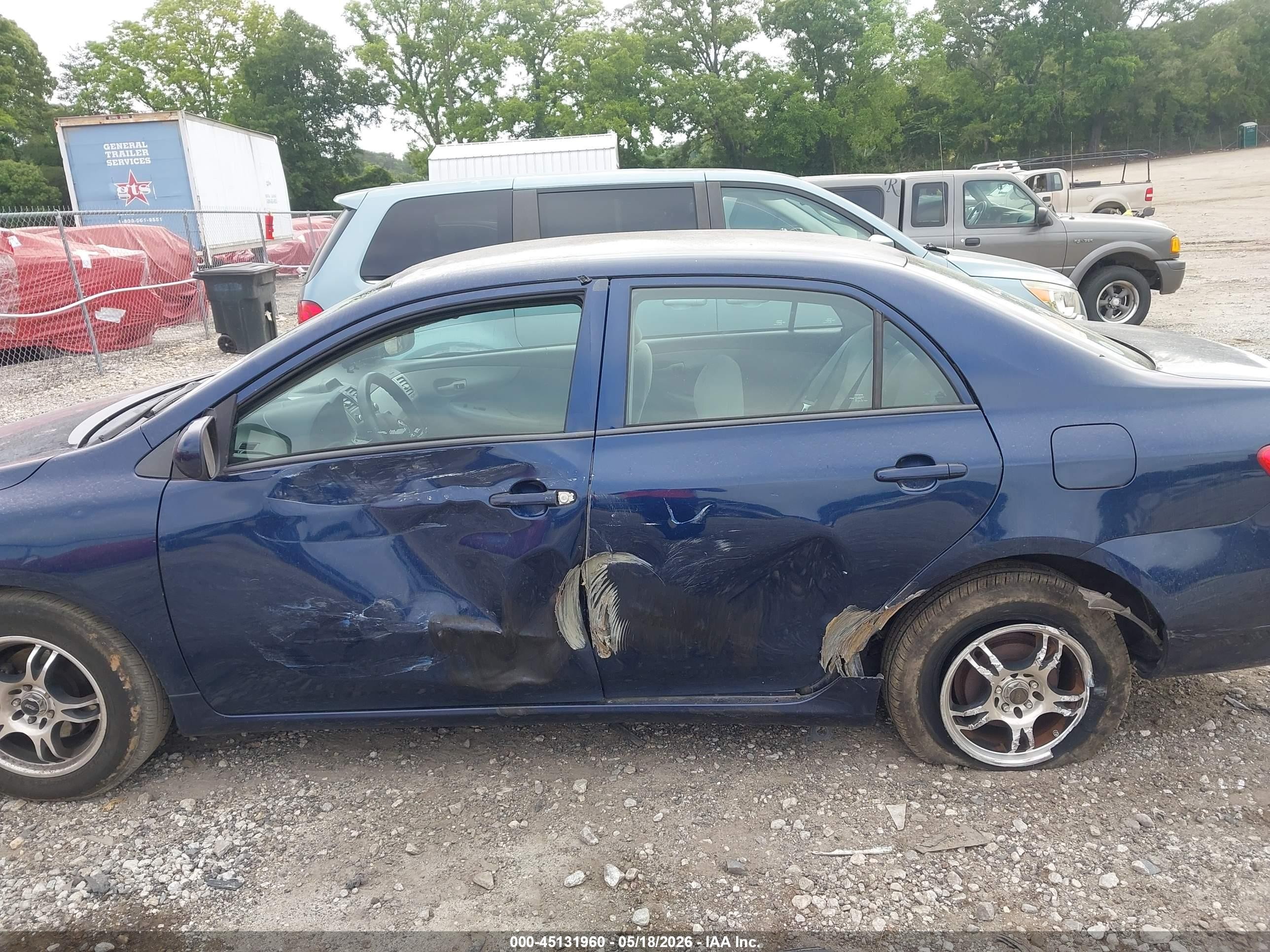 2013 Toyota Corolla L Blue vin: 5YFBU4EE4DP183259
