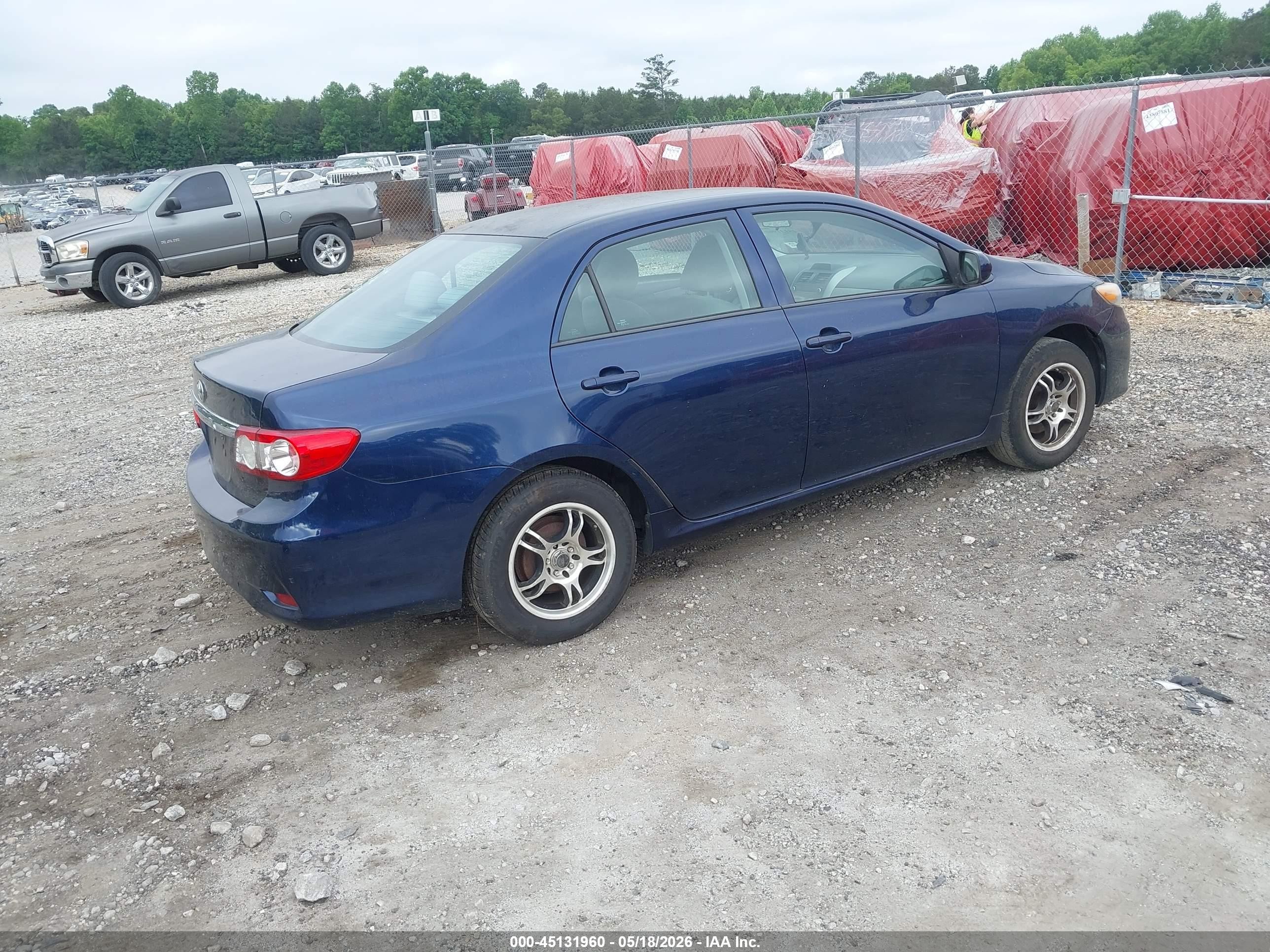 2013 Toyota Corolla L Blue vin: 5YFBU4EE4DP183259