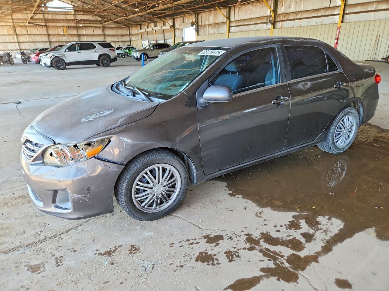 2013 Toyota Corolla Le Серый vin: 5YFBU4EE4DP198554