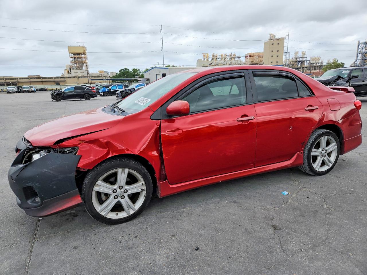 2013 Toyota Corolla S Red vin: 5YFBU4EE4DP215658