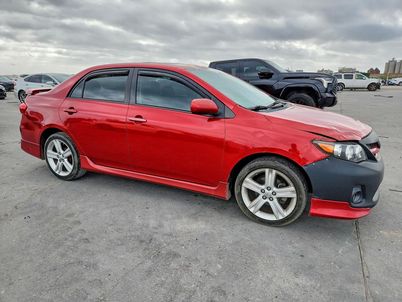 2013 Toyota Corolla S Red vin: 5YFBU4EE4DP215658