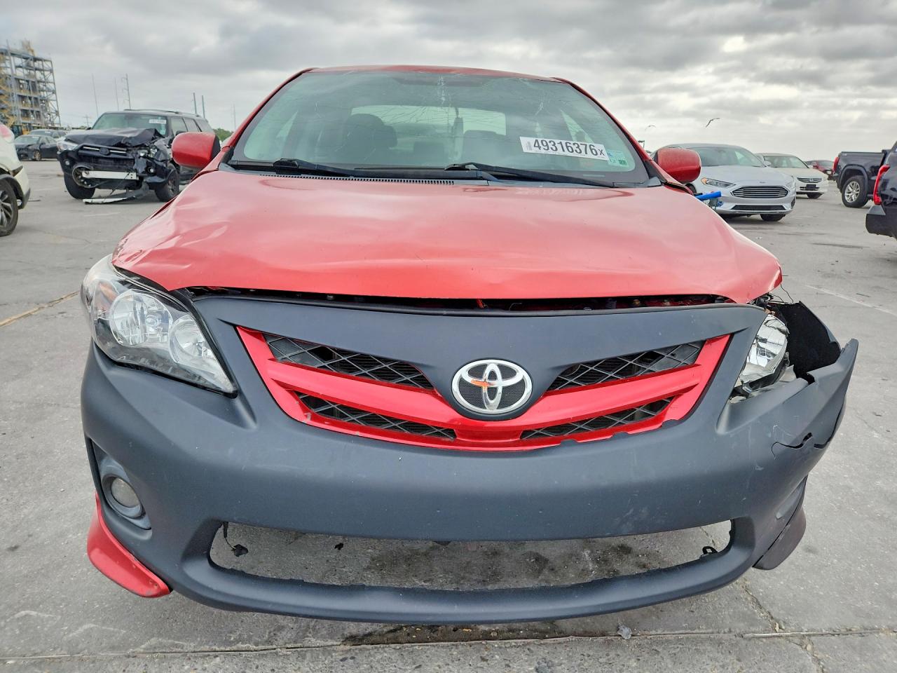 2013 Toyota Corolla S Red vin: 5YFBU4EE4DP215658