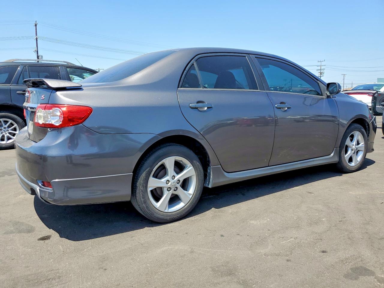 2013 Toyota Corolla S Gray vin: 5YFBU4EE4DP219774