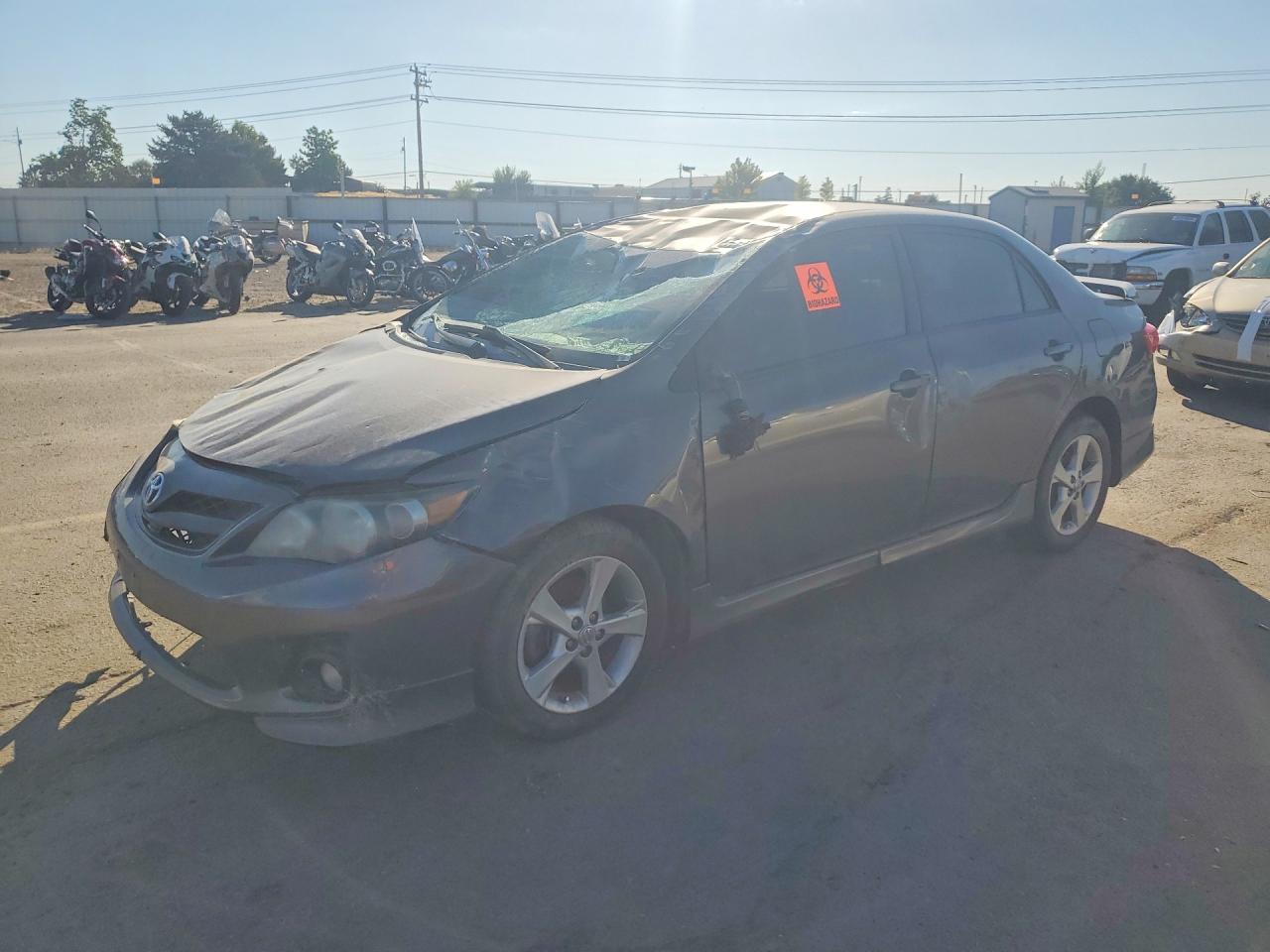 2013 Toyota Corolla S Charcoal vin: 5YFBU4EE4DP224831