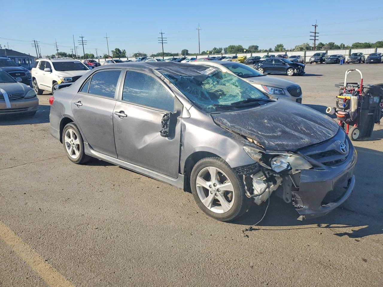 2013 Toyota Corolla S Угольный vin: 5YFBU4EE4DP224831