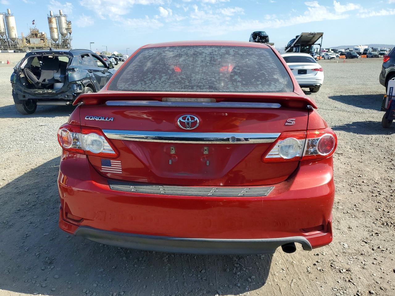 2012 Toyota Corolla S Red vin: 5YFBU4EE5CP002815