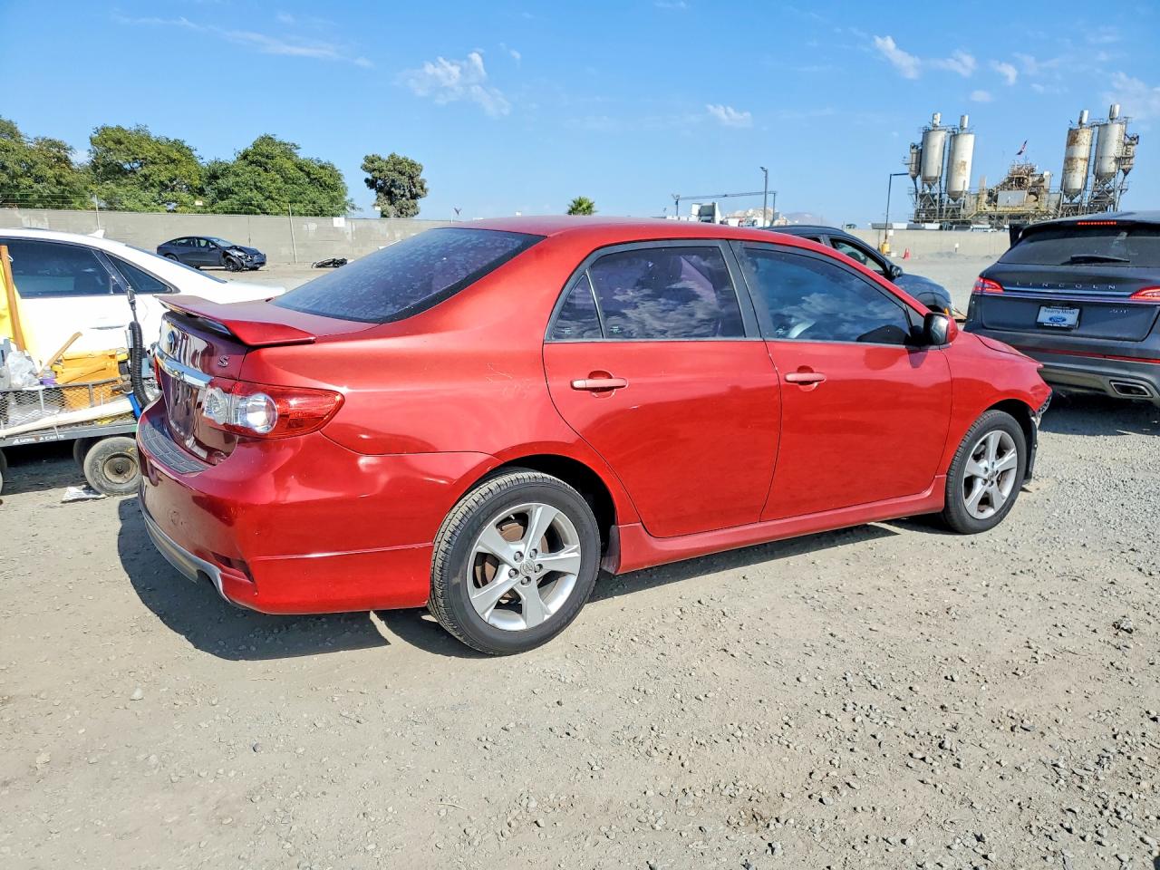 2012 Toyota Corolla S Red vin: 5YFBU4EE5CP002815