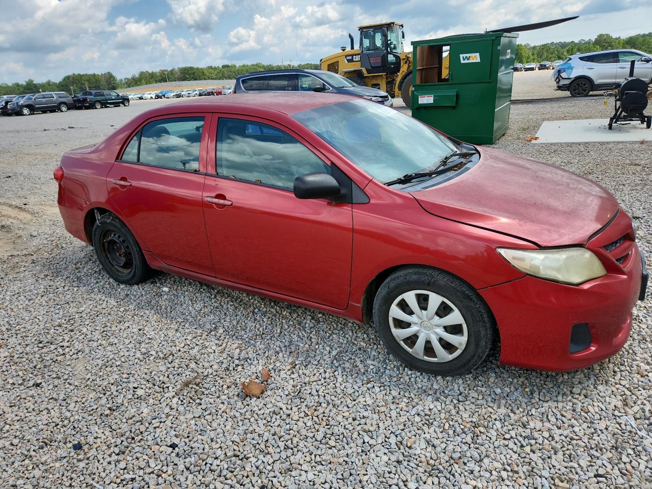 2012 Toyota Corolla L Red vin: 5YFBU4EE5CP005987