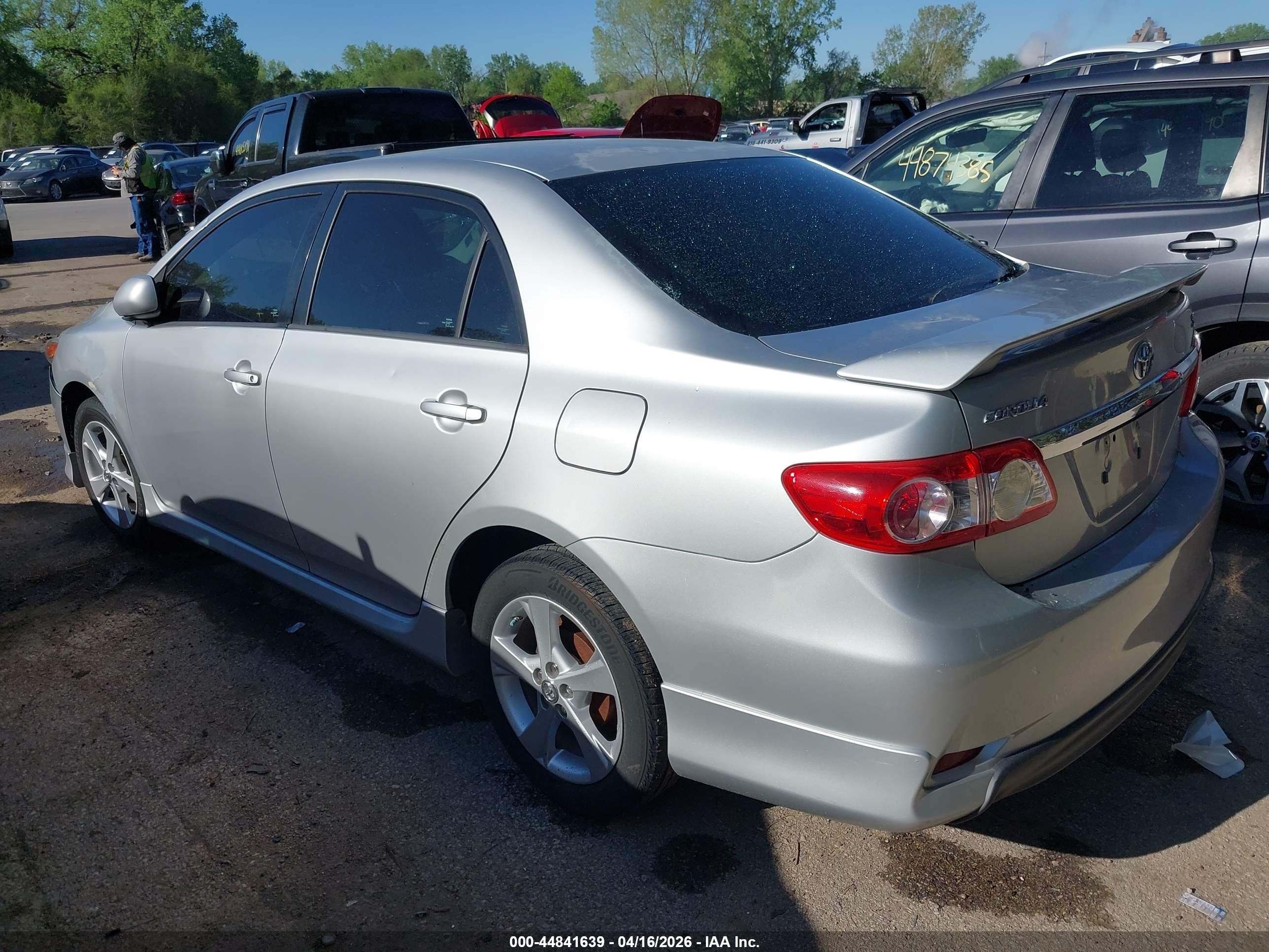 2012 Toyota Corolla S Silver vin: 5YFBU4EE5CP012826