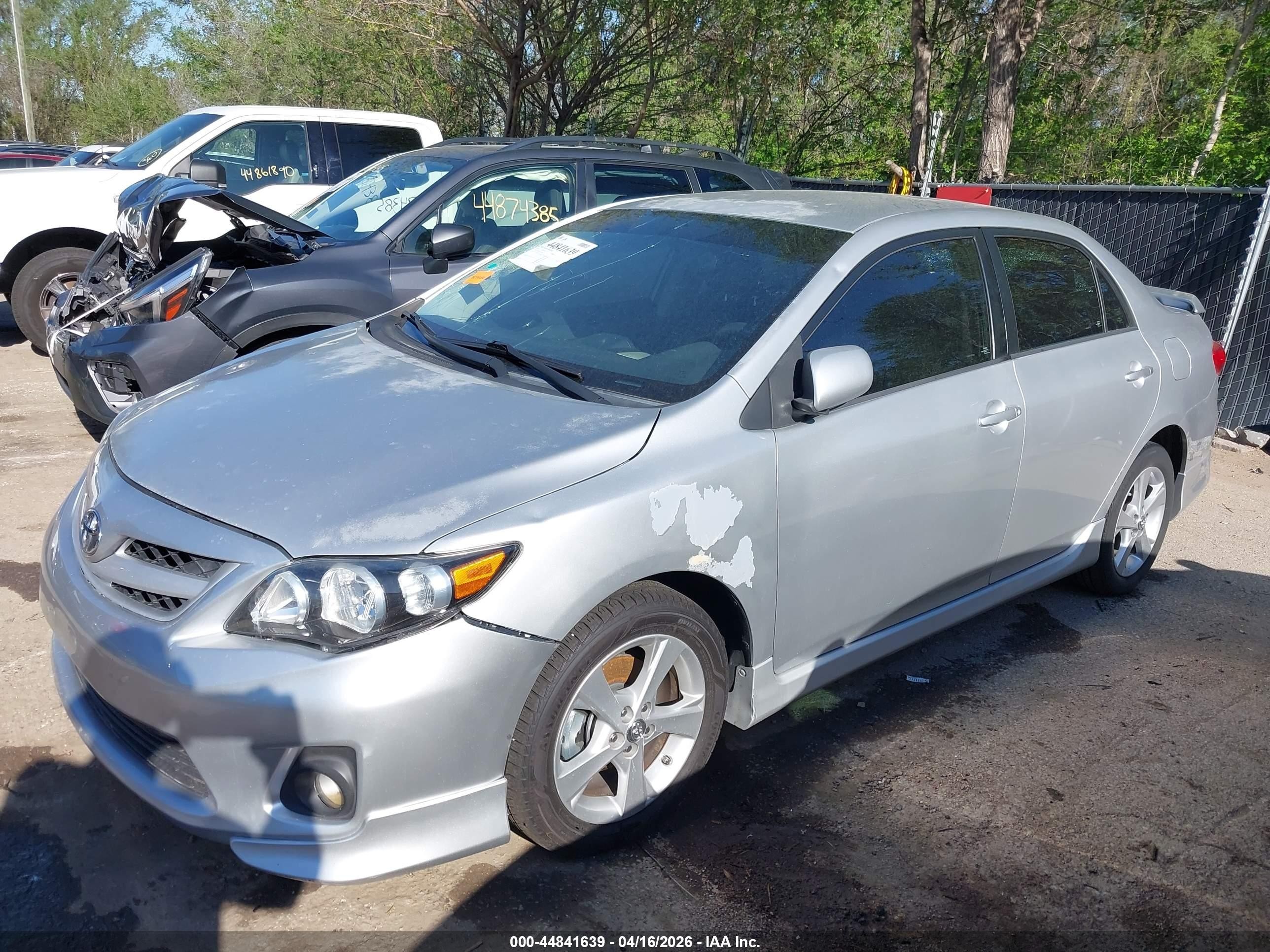 2012 Toyota Corolla S Silver vin: 5YFBU4EE5CP012826