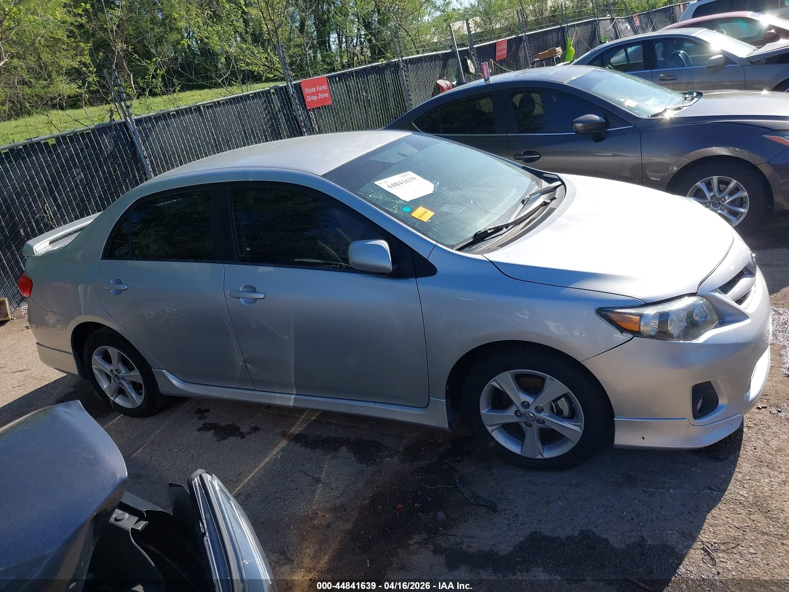 2012 Toyota Corolla S Silver vin: 5YFBU4EE5CP012826