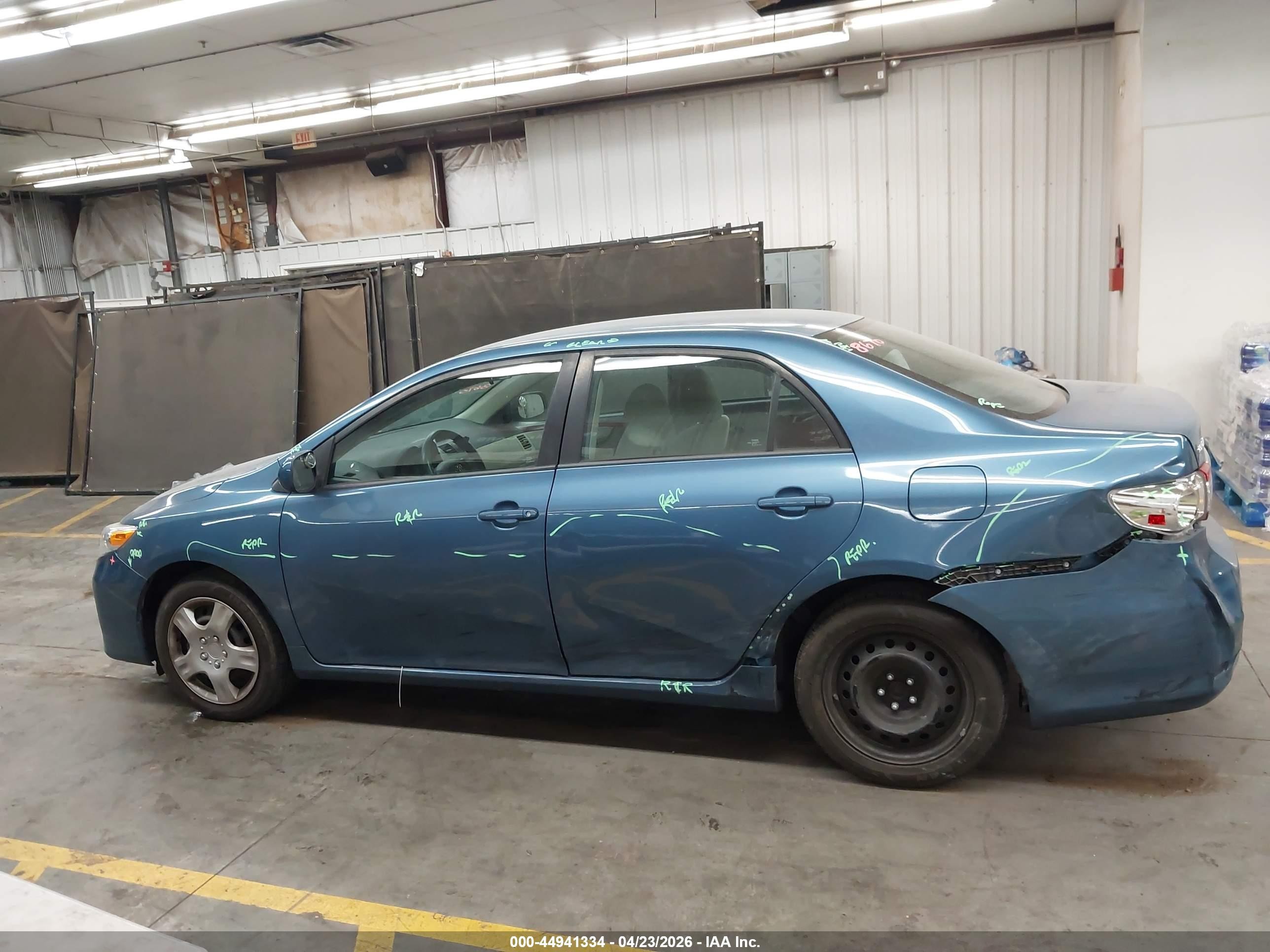 2012 Toyota Corolla Le Light Blue vin: 5YFBU4EE5CP022773