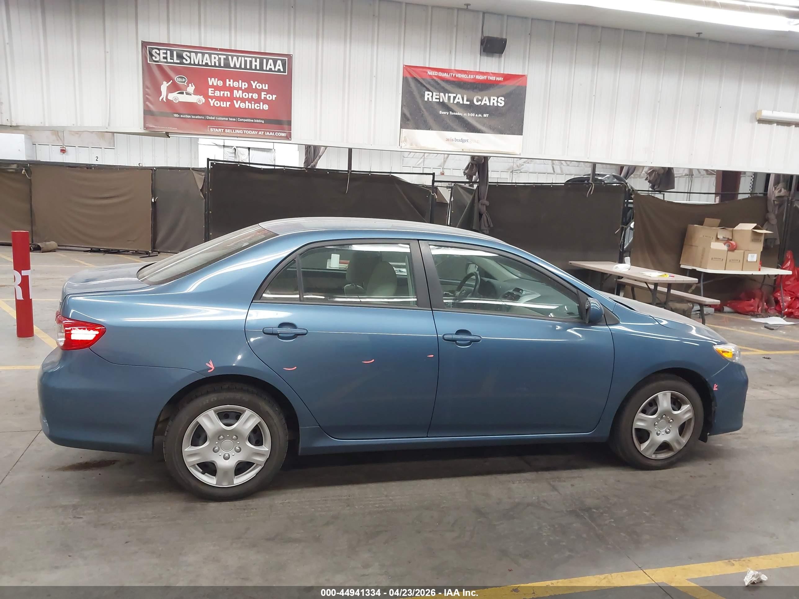 2012 Toyota Corolla Le Light Blue vin: 5YFBU4EE5CP022773