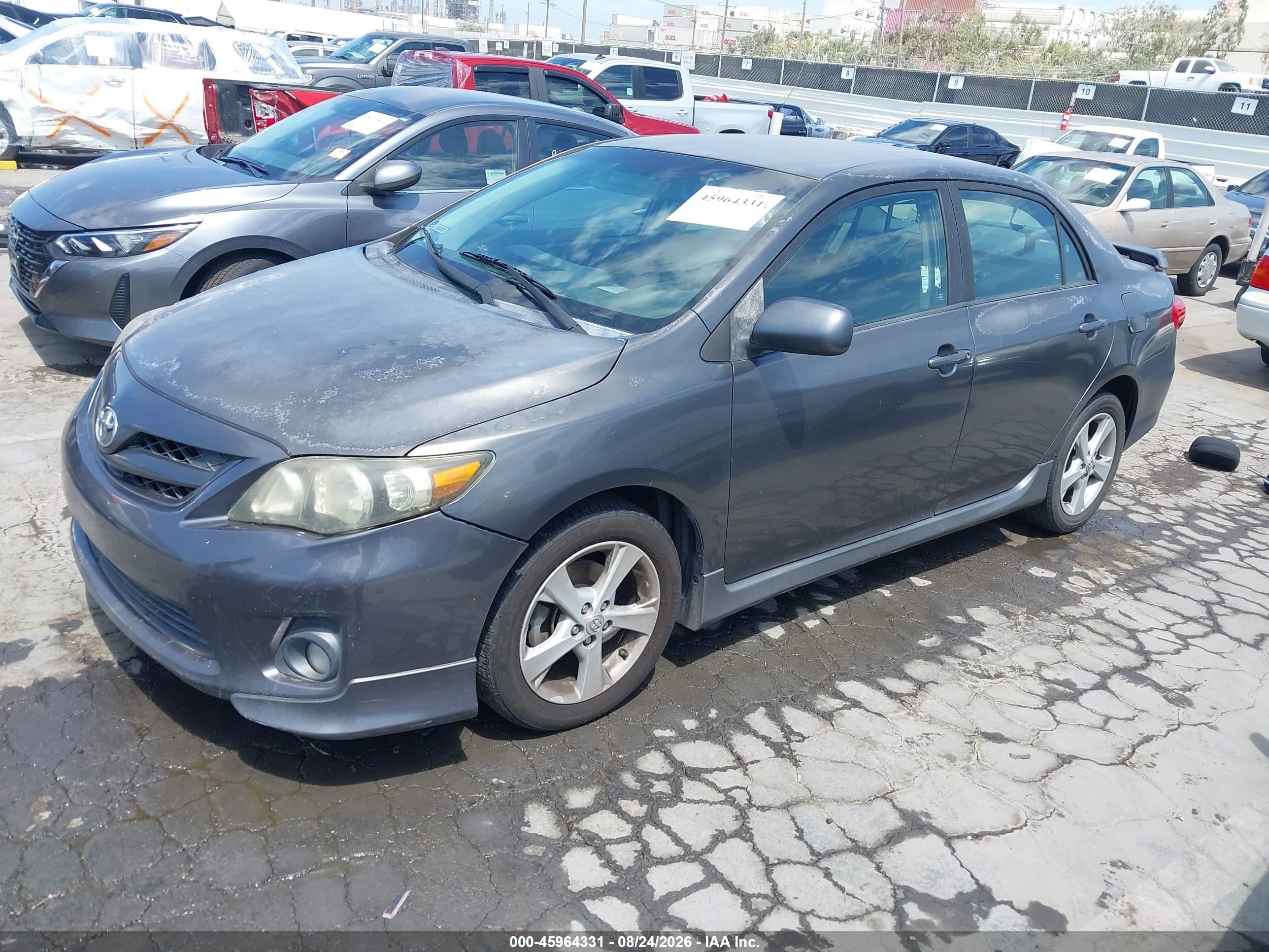 2012 Toyota Corolla S Black vin: 5YFBU4EE5CP030114