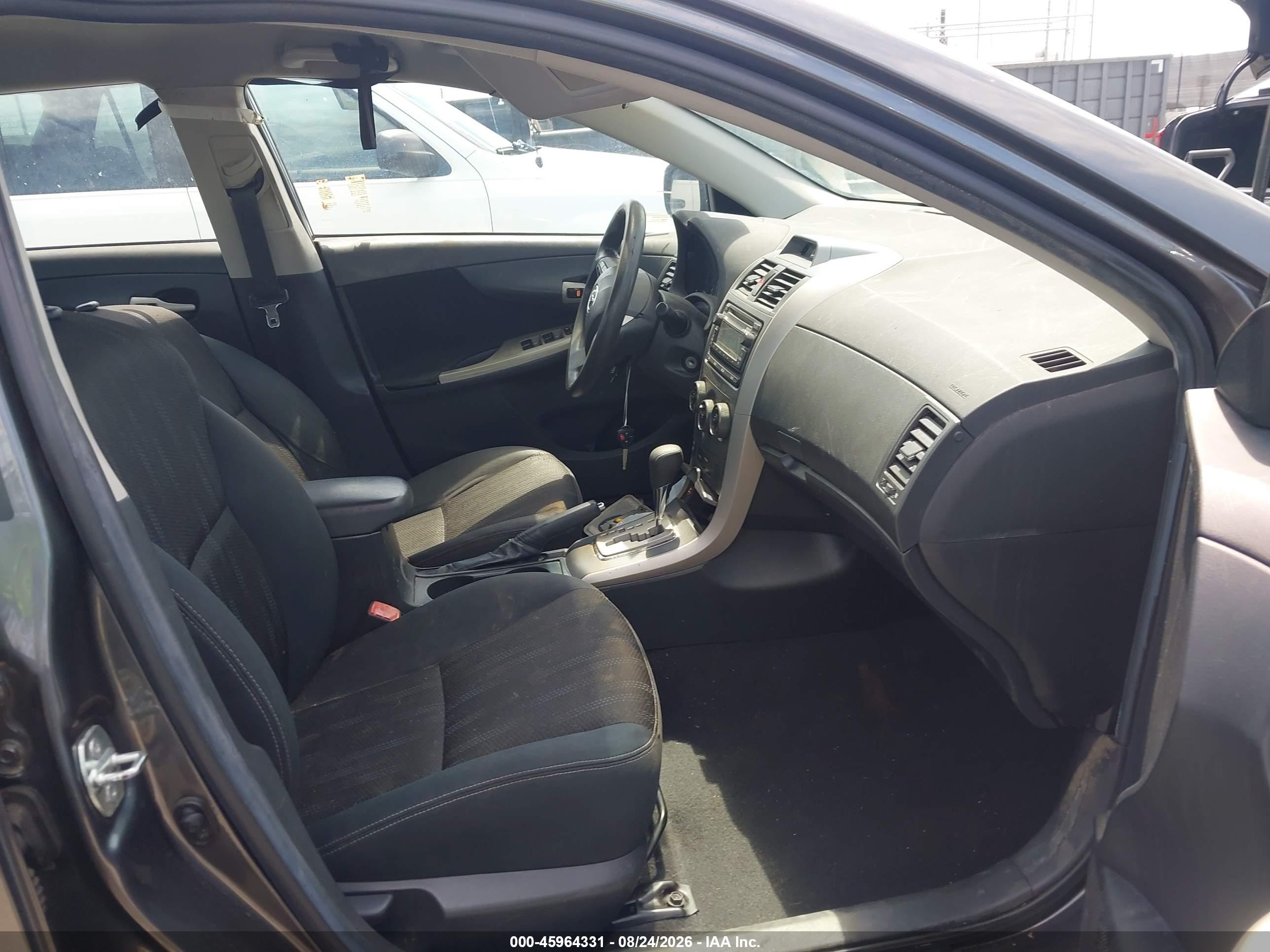 2012 Toyota Corolla S Black vin: 5YFBU4EE5CP030114