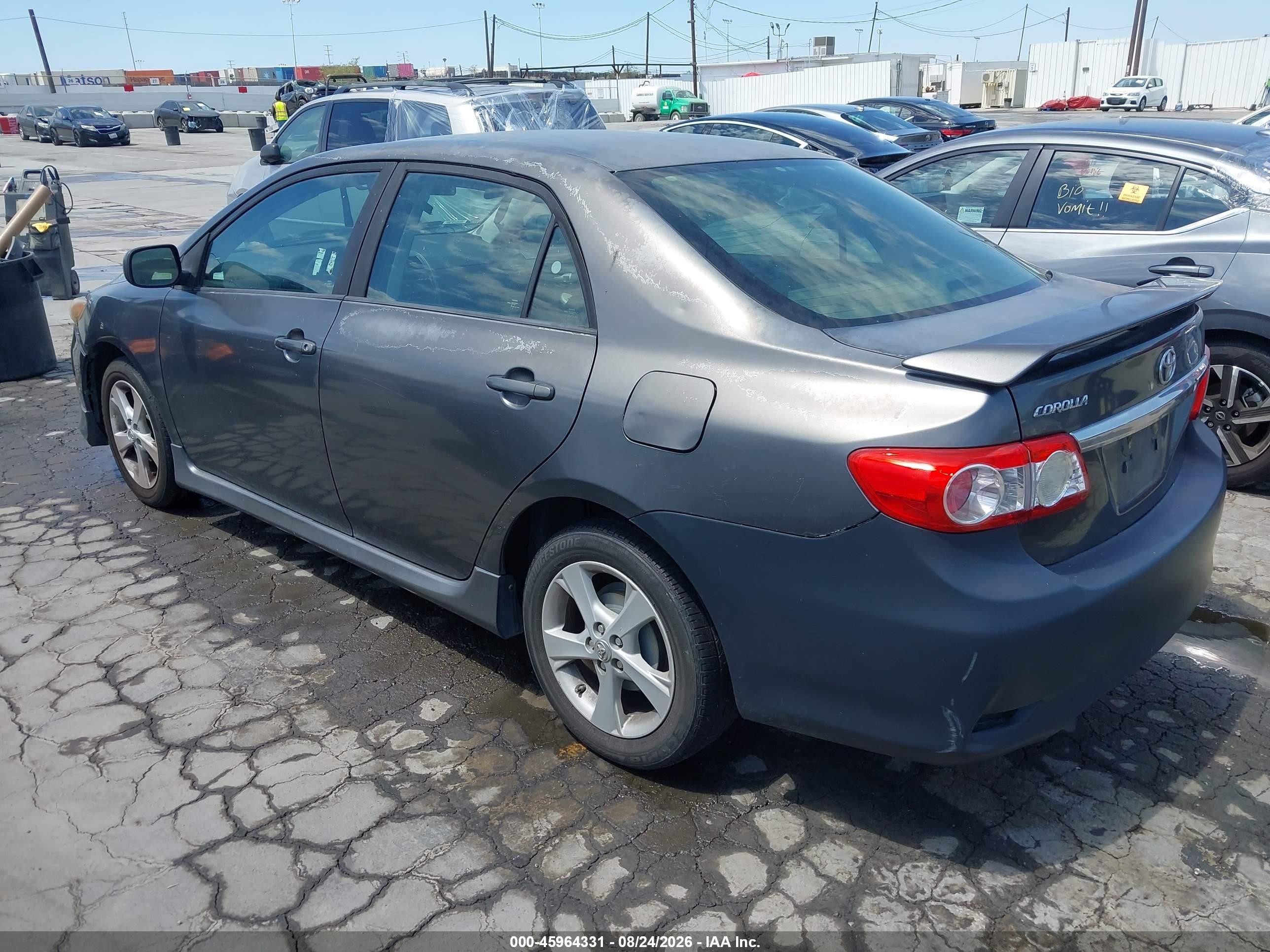 2012 Toyota Corolla S Black vin: 5YFBU4EE5CP030114