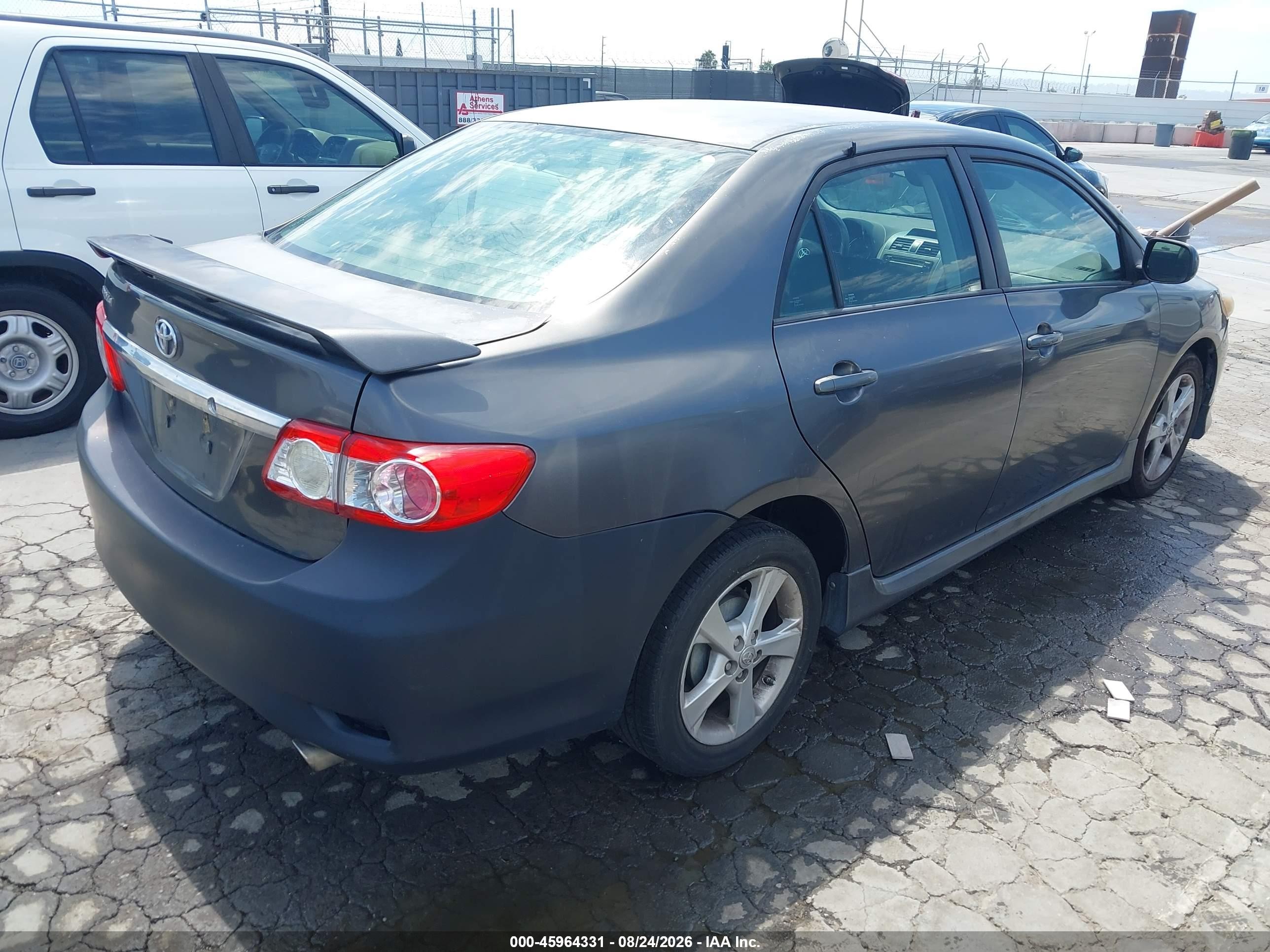 2012 Toyota Corolla S Black vin: 5YFBU4EE5CP030114