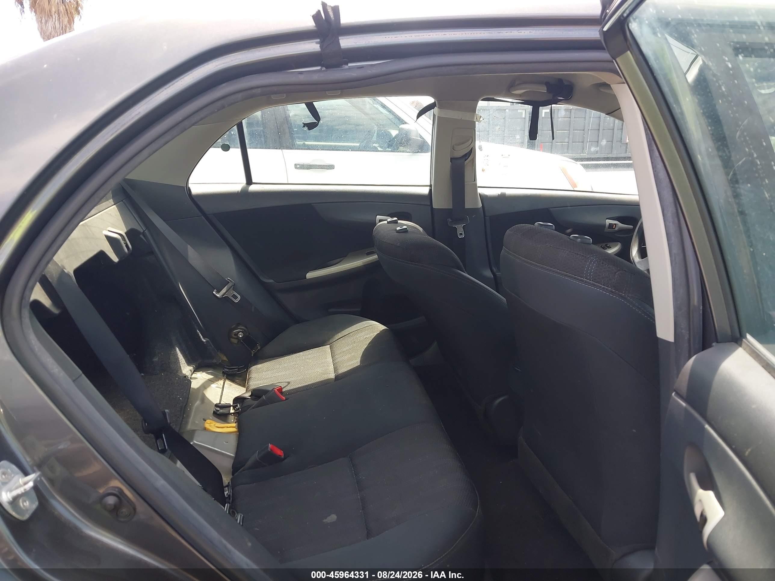2012 Toyota Corolla S Black vin: 5YFBU4EE5CP030114