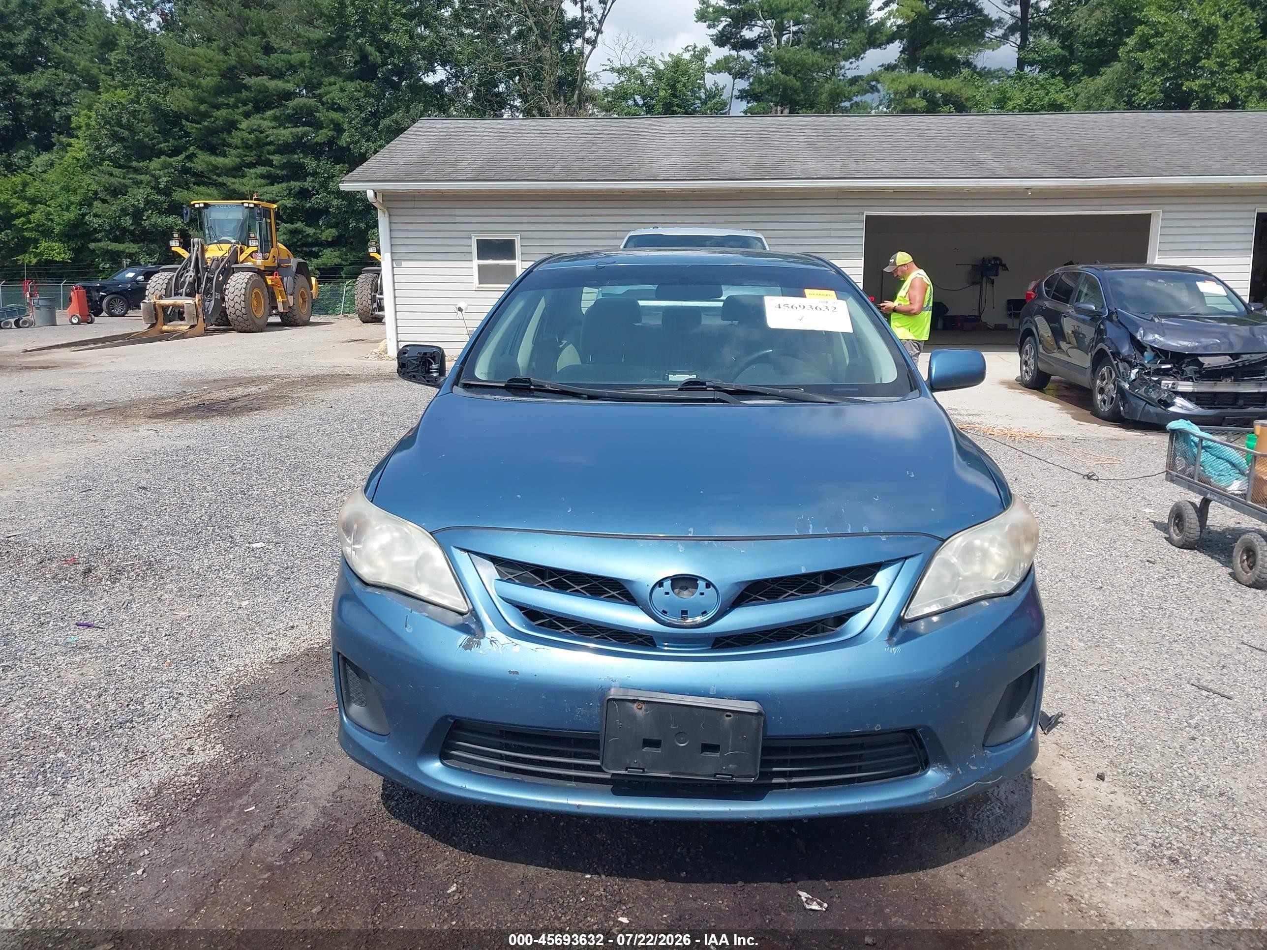 2012 Toyota Corolla Le Blue vin: 5YFBU4EE5CP043347