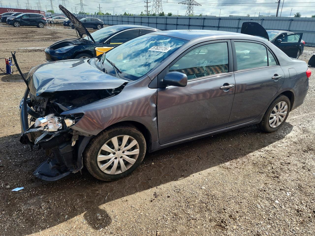 2012 Toyota Corolla Le Серый vin: 5YFBU4EE5CP063758