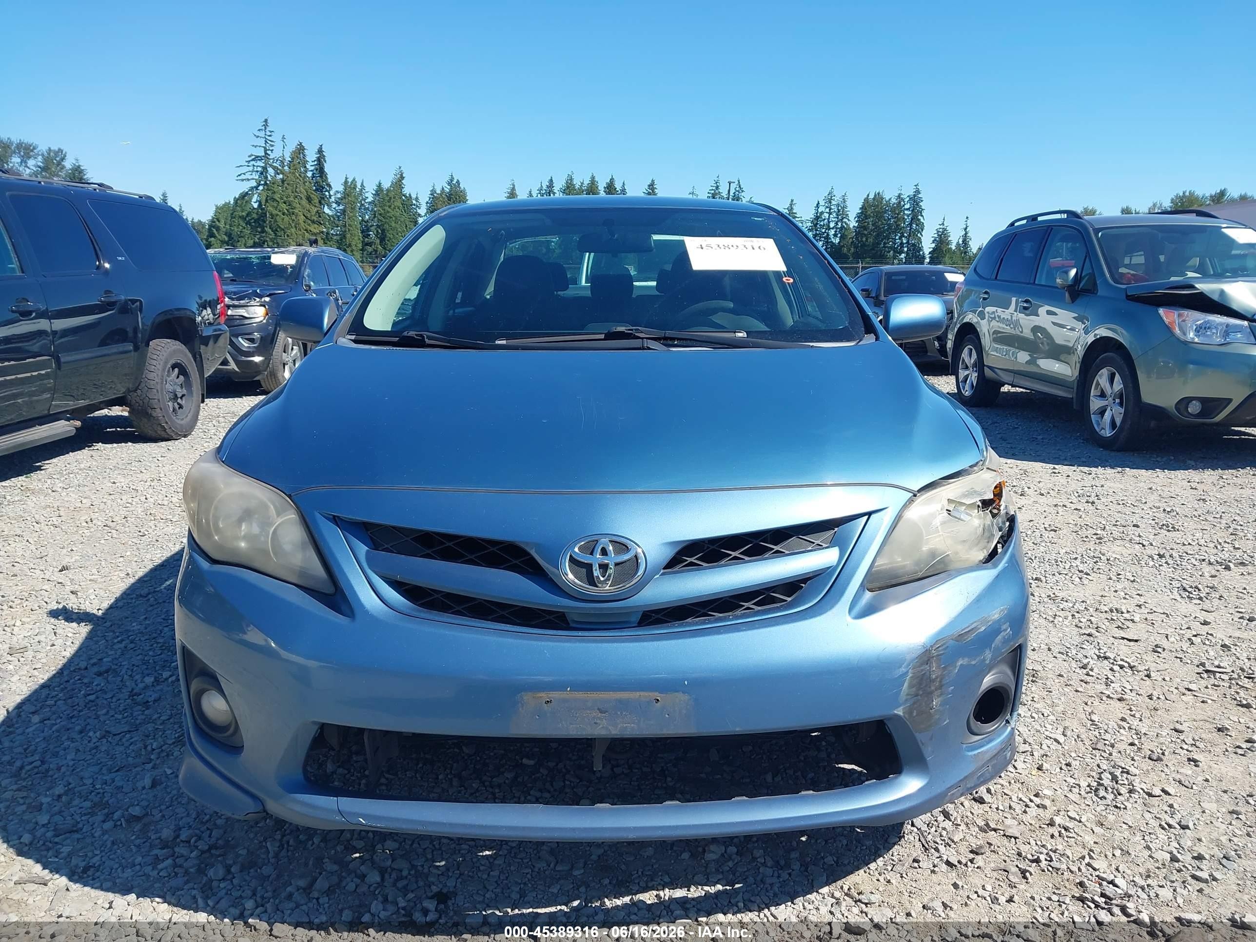 2012 Toyota Corolla S Blue vin: 5YFBU4EE5CP070242