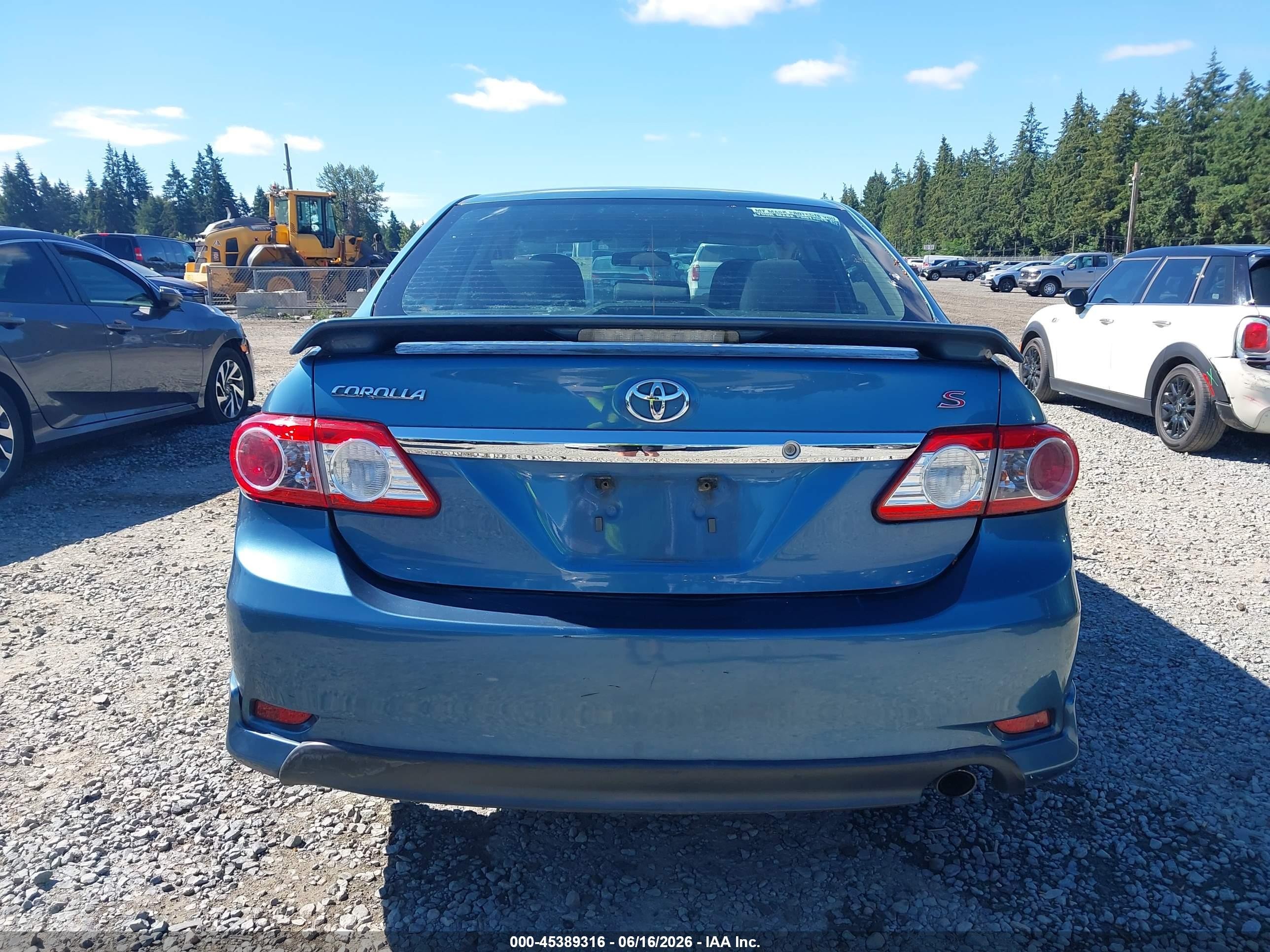 2012 Toyota Corolla S Blue vin: 5YFBU4EE5CP070242