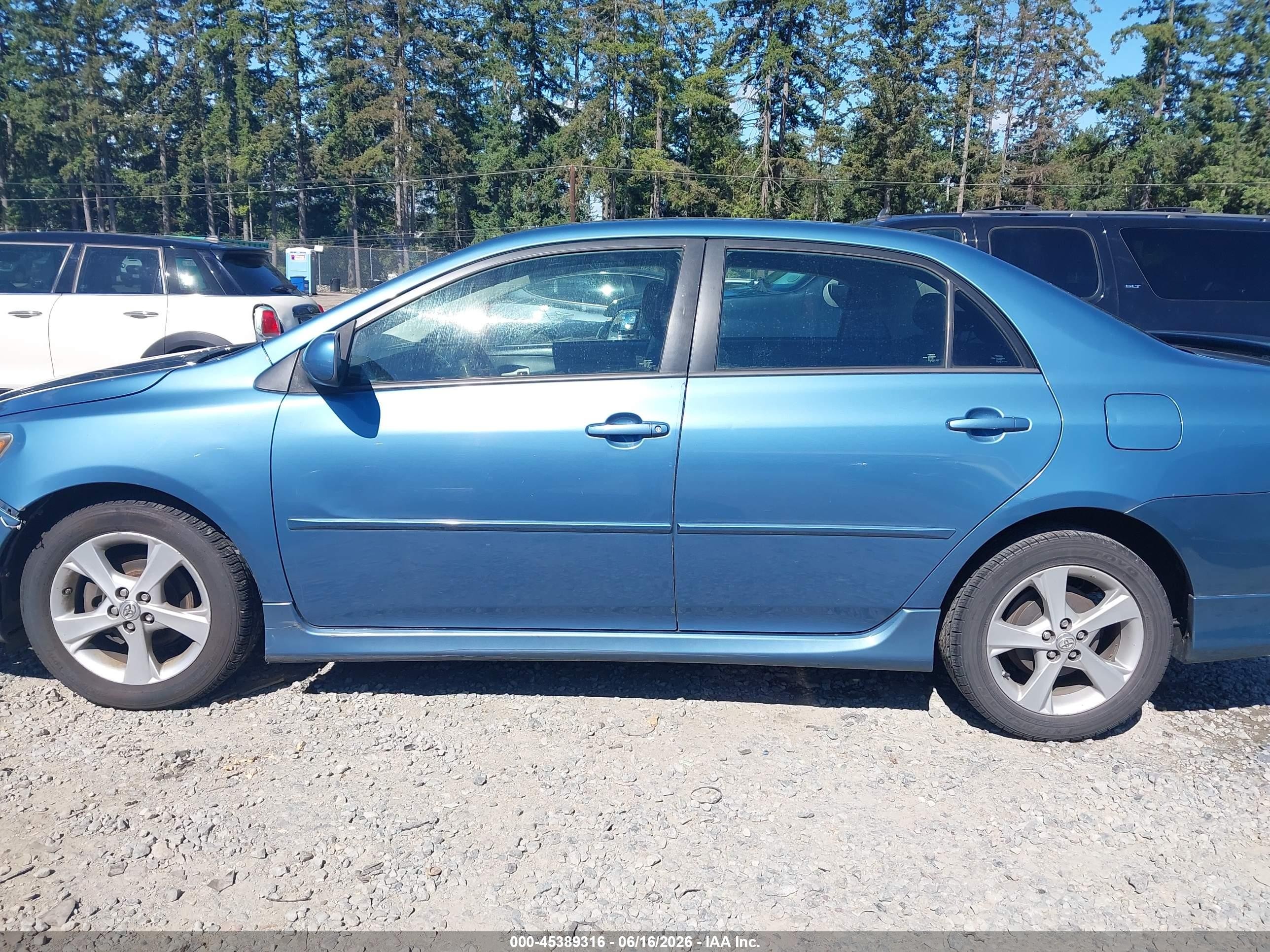 2012 Toyota Corolla S Blue vin: 5YFBU4EE5CP070242