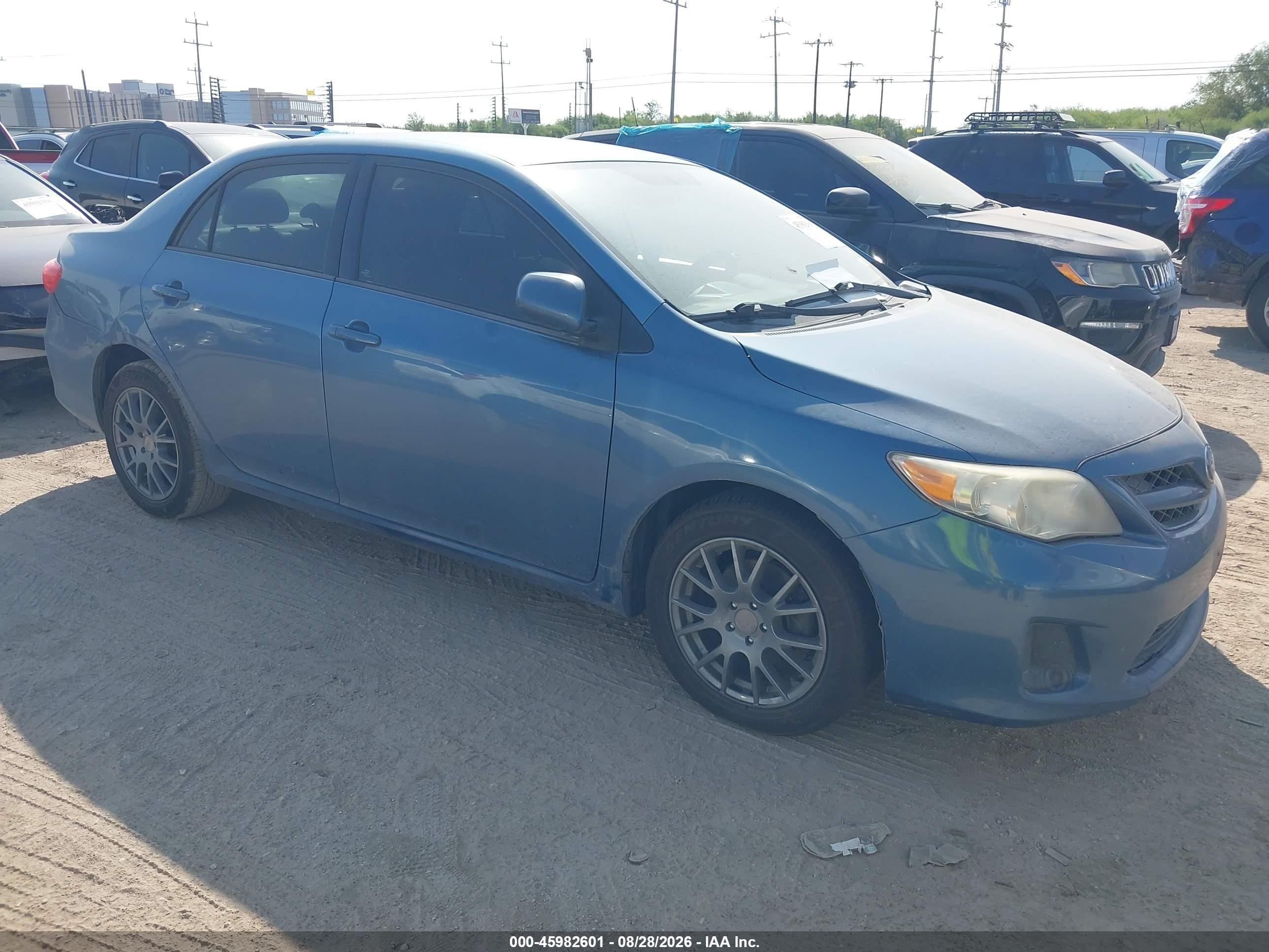 2012 Toyota Corolla Le Blue vin: 5YFBU4EE5CP072251