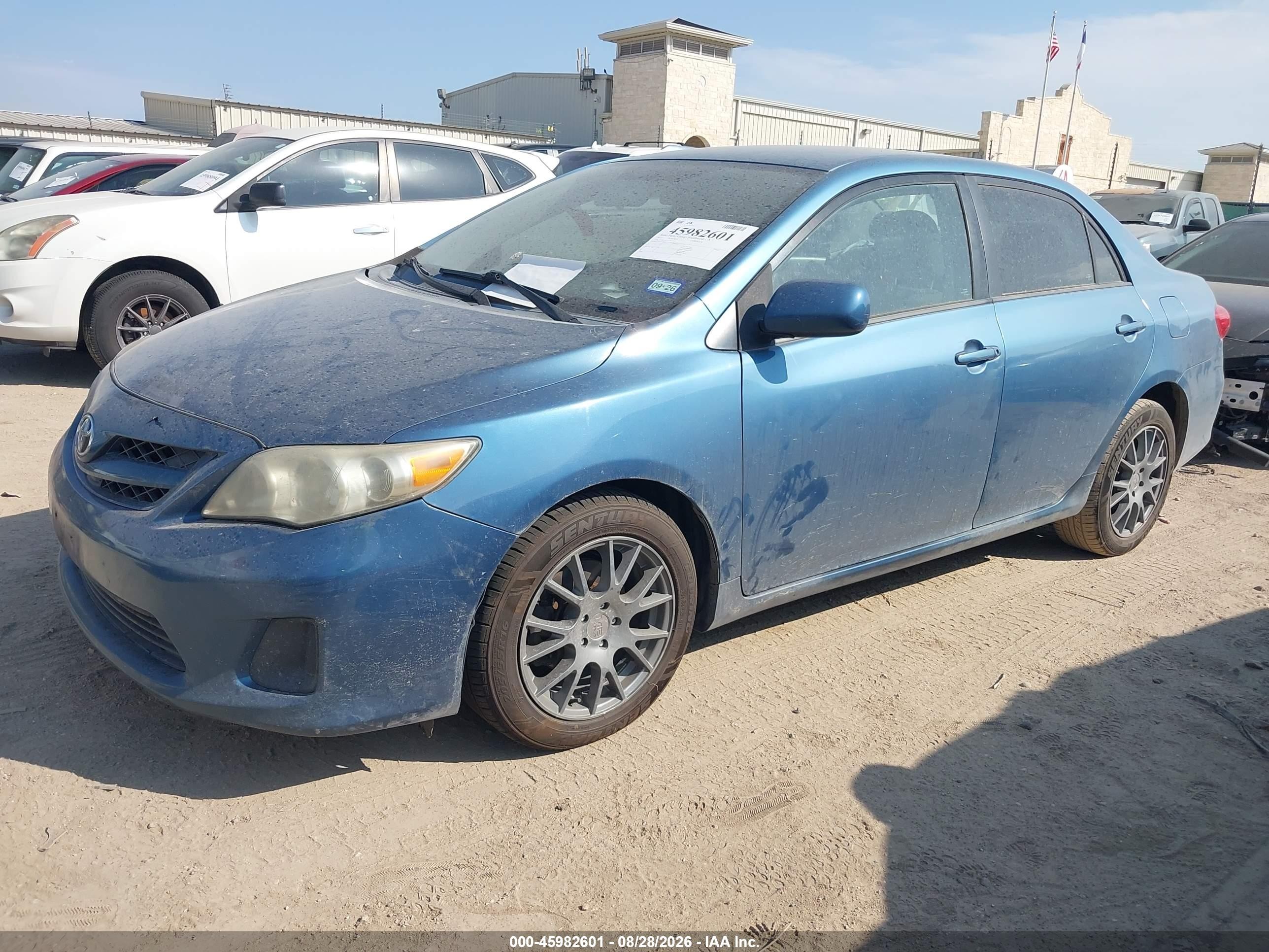 2012 Toyota Corolla Le Blue vin: 5YFBU4EE5CP072251
