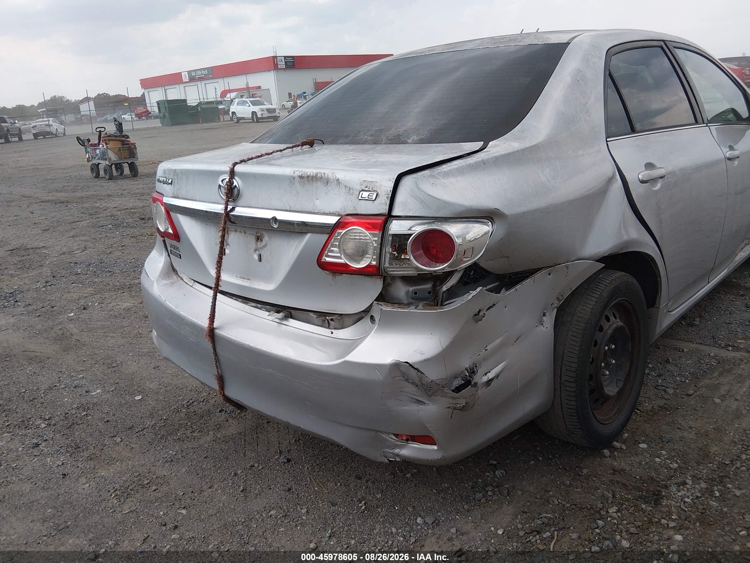 2013 Toyota Corolla Le Silver vin: 5YFBU4EE5DP086037