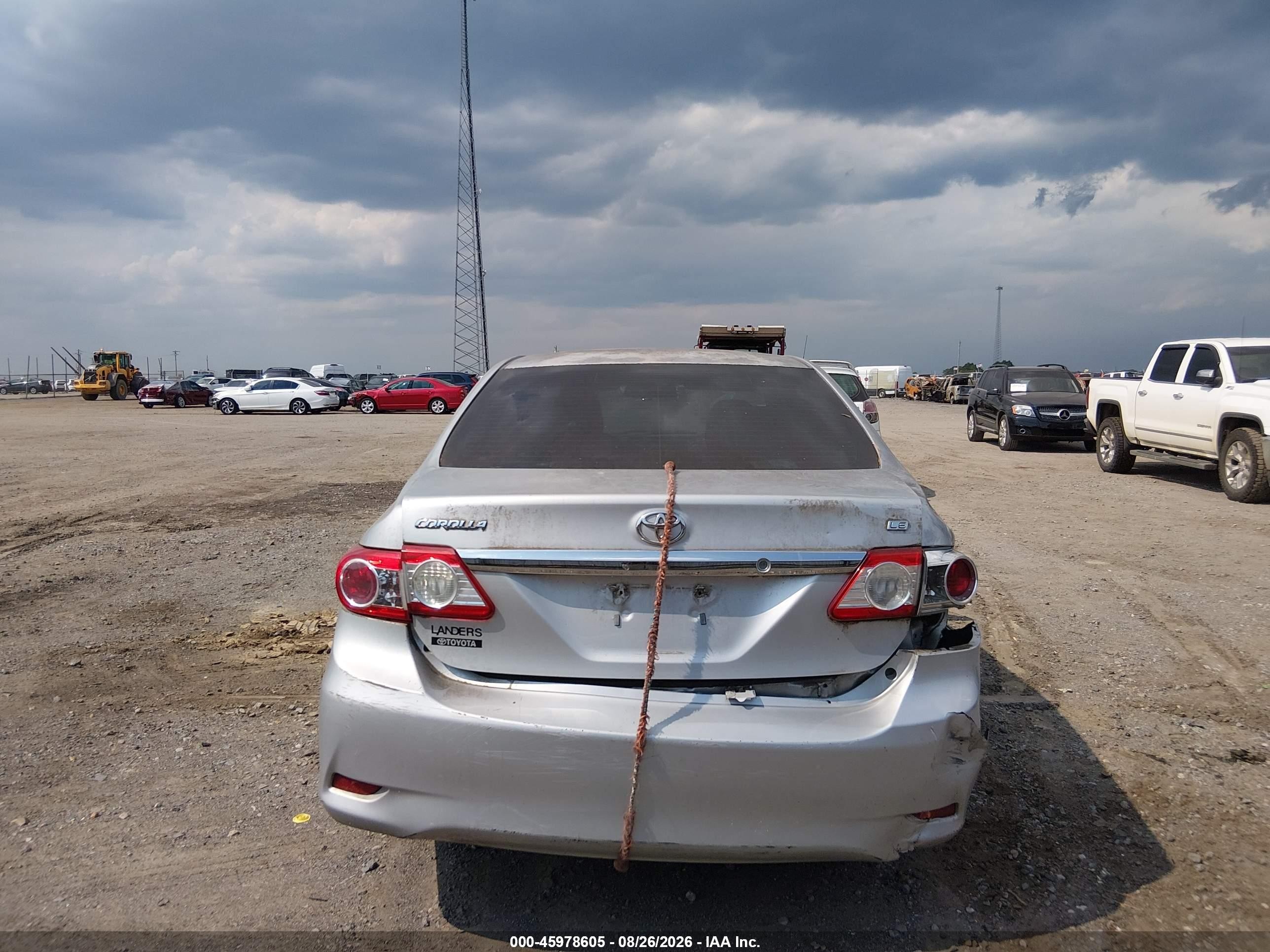 2013 Toyota Corolla Le Silver vin: 5YFBU4EE5DP086037