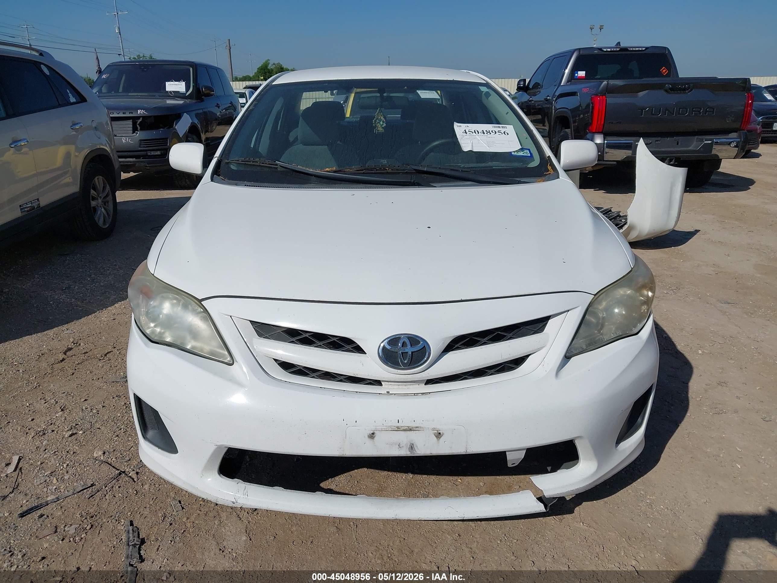 2013 Toyota Corolla L White vin: 5YFBU4EE5DP090296