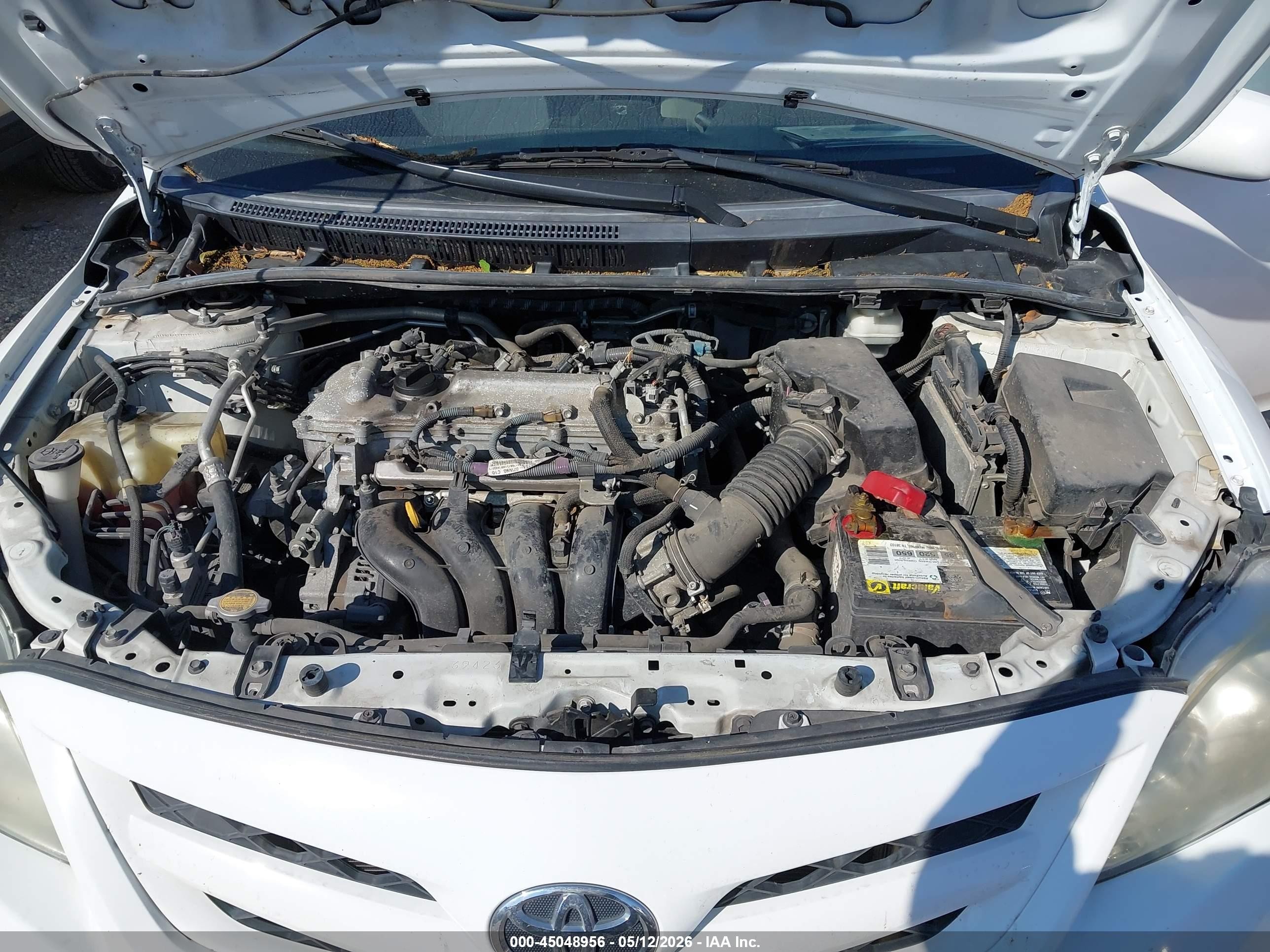 2013 Toyota Corolla L White vin: 5YFBU4EE5DP090296