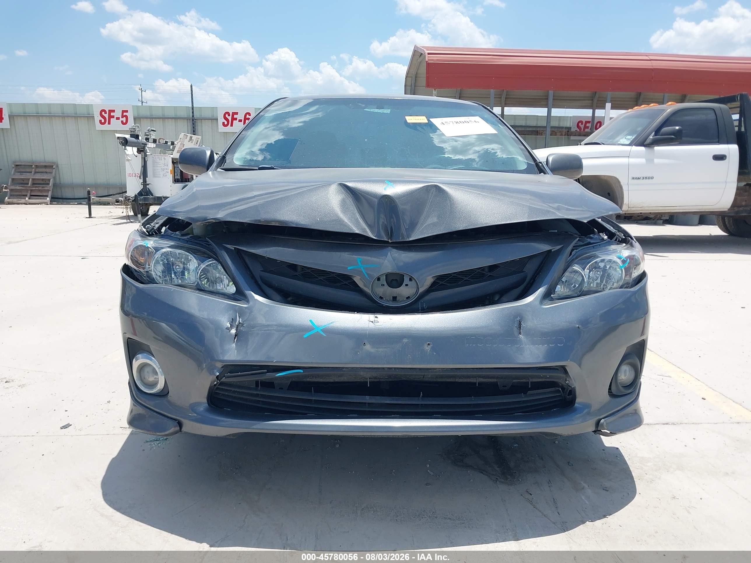 2013 Toyota Corolla S Gray vin: 5YFBU4EE5DP093361