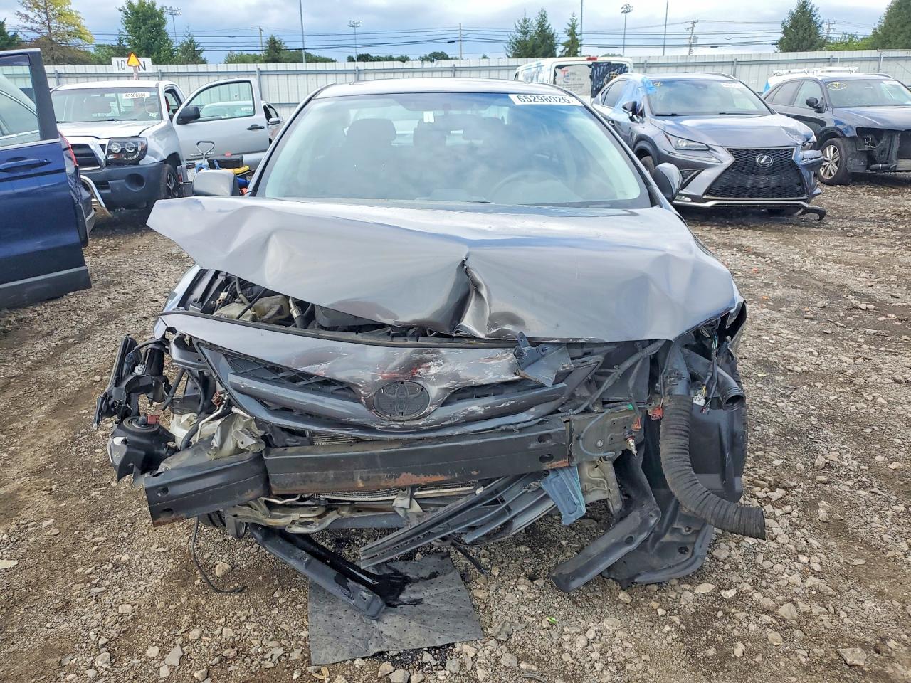 2013 Toyota Corolla S Gray vin: 5YFBU4EE5DP093859