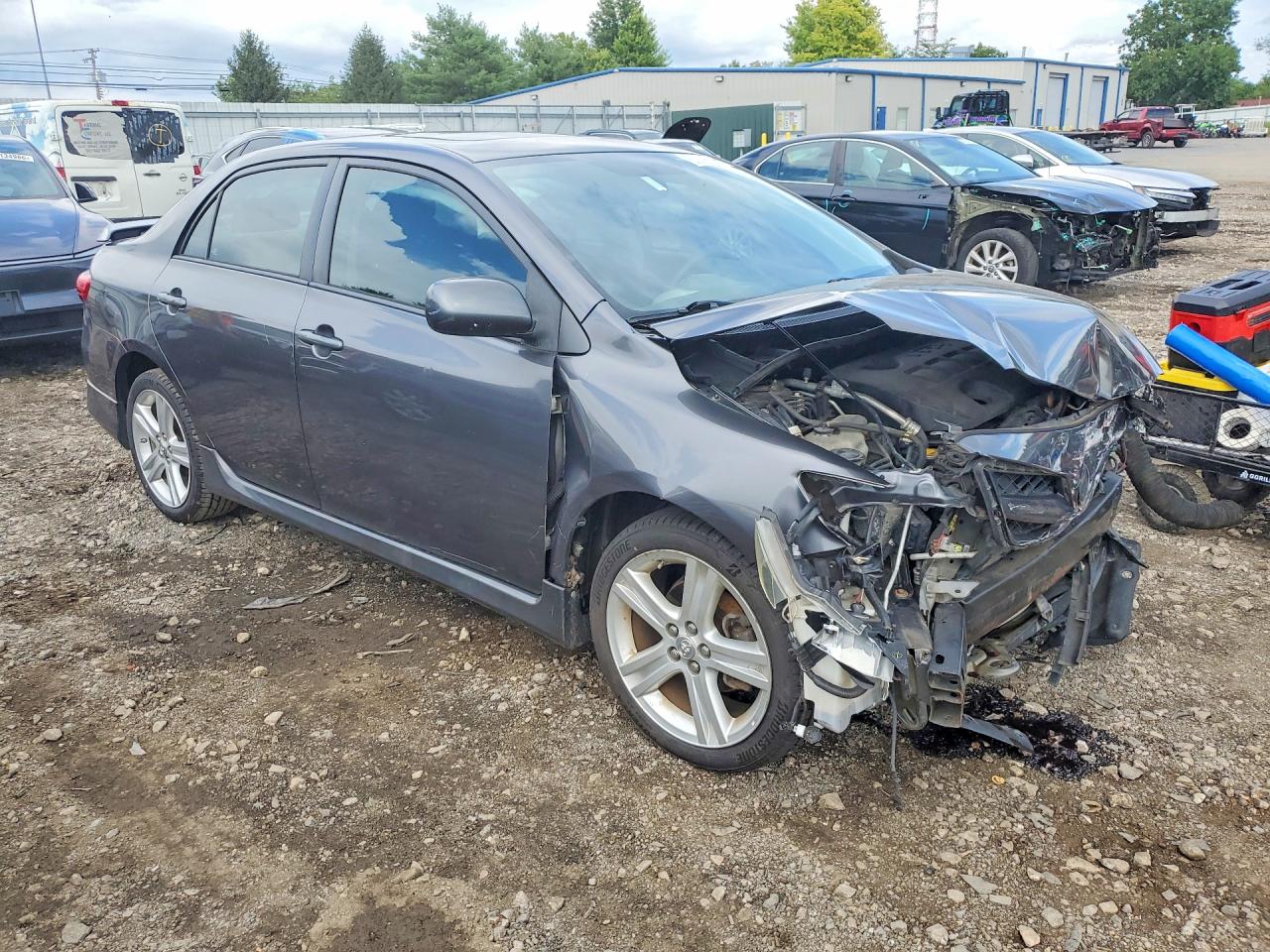 2013 Toyota Corolla S Gray vin: 5YFBU4EE5DP093859