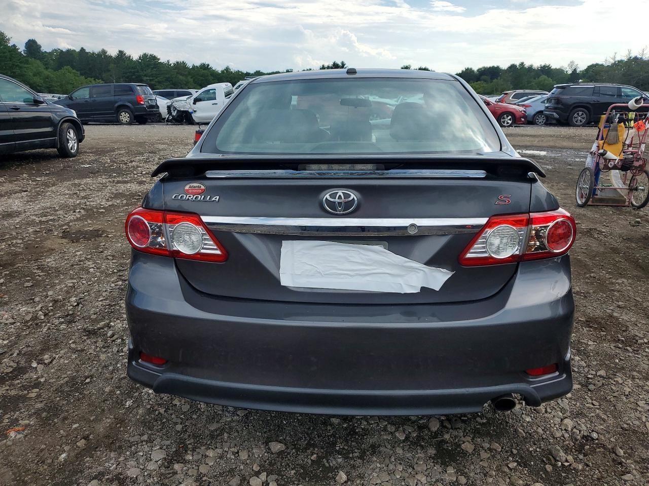 2013 Toyota Corolla S Gray vin: 5YFBU4EE5DP093859