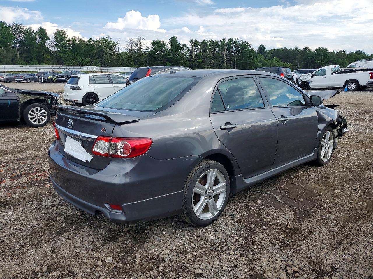 2013 Toyota Corolla S Gray vin: 5YFBU4EE5DP093859