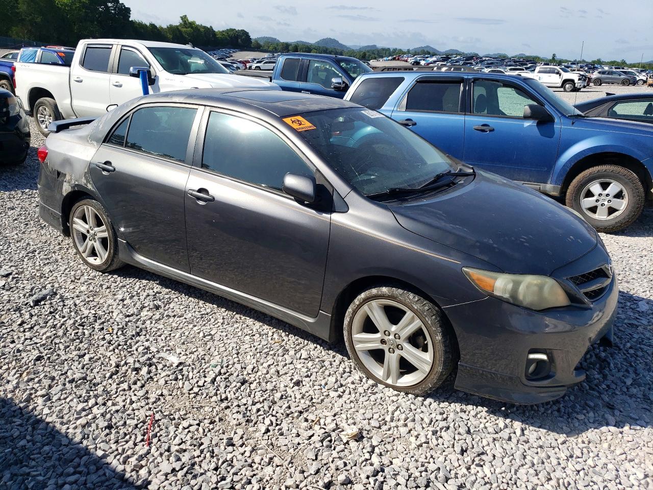 2013 Toyota Corolla S Gray vin: 5YFBU4EE5DP103967