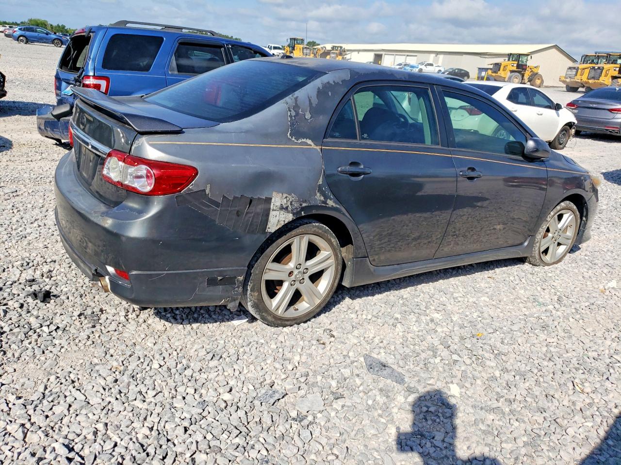 2013 Toyota Corolla S Gray vin: 5YFBU4EE5DP103967