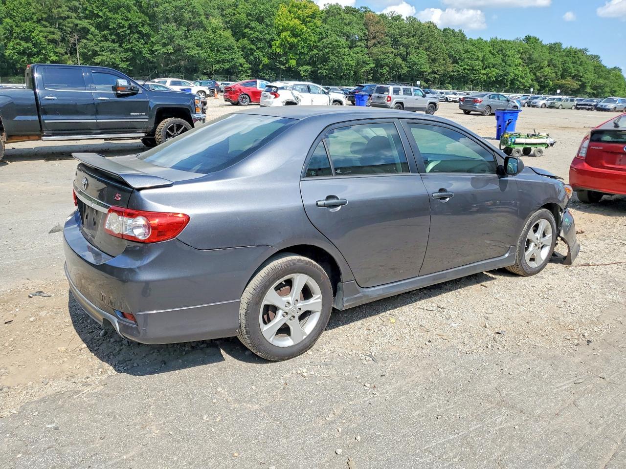2013 Toyota Corolla S Gray vin: 5YFBU4EE5DP106917