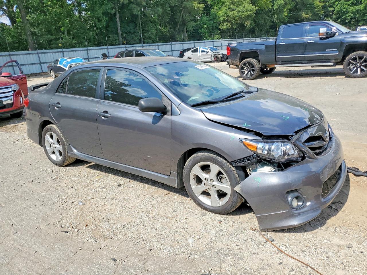 2013 Toyota Corolla S Gray vin: 5YFBU4EE5DP106917