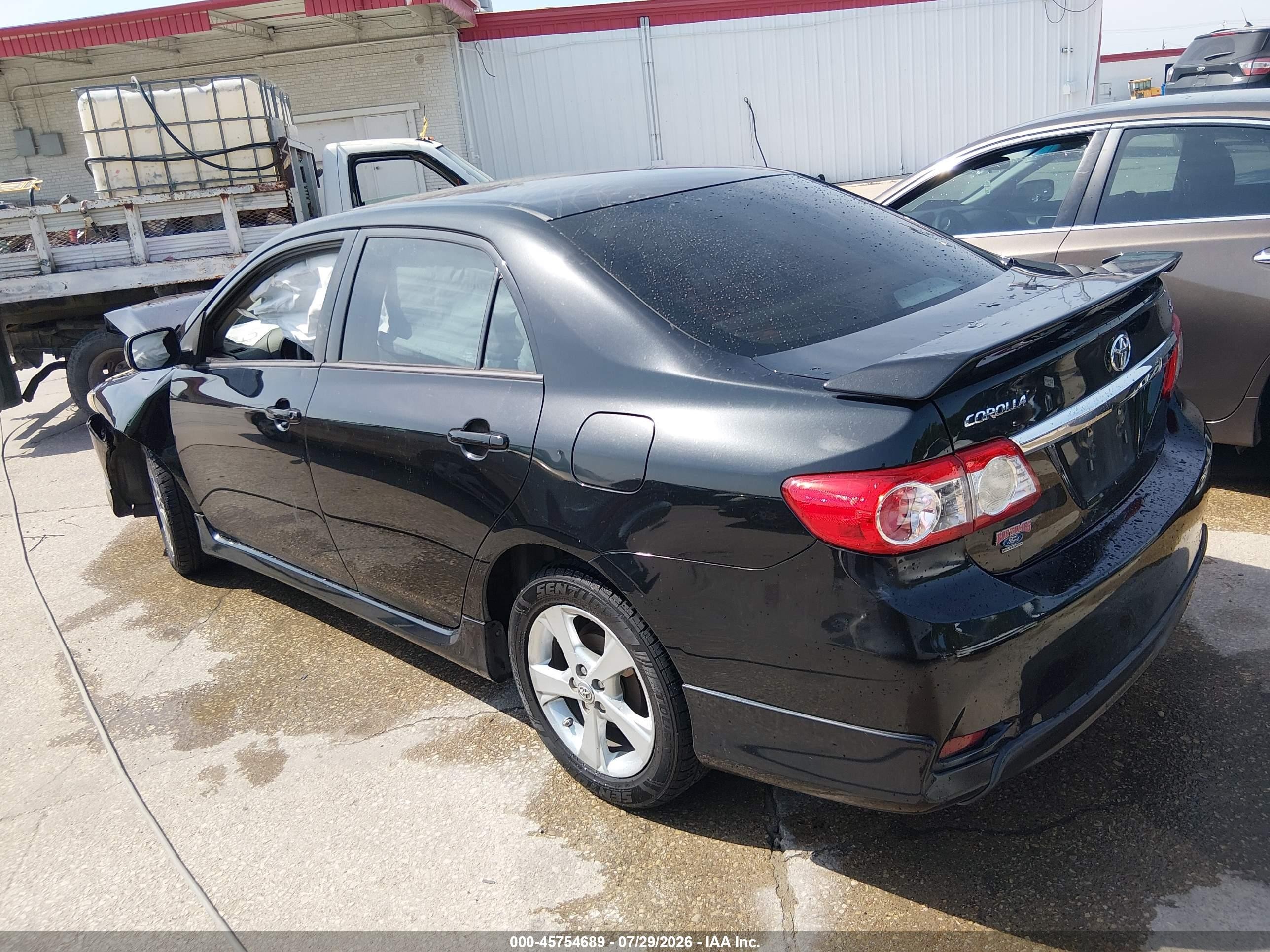 2013 Toyota Corolla S Black vin: 5YFBU4EE5DP108828