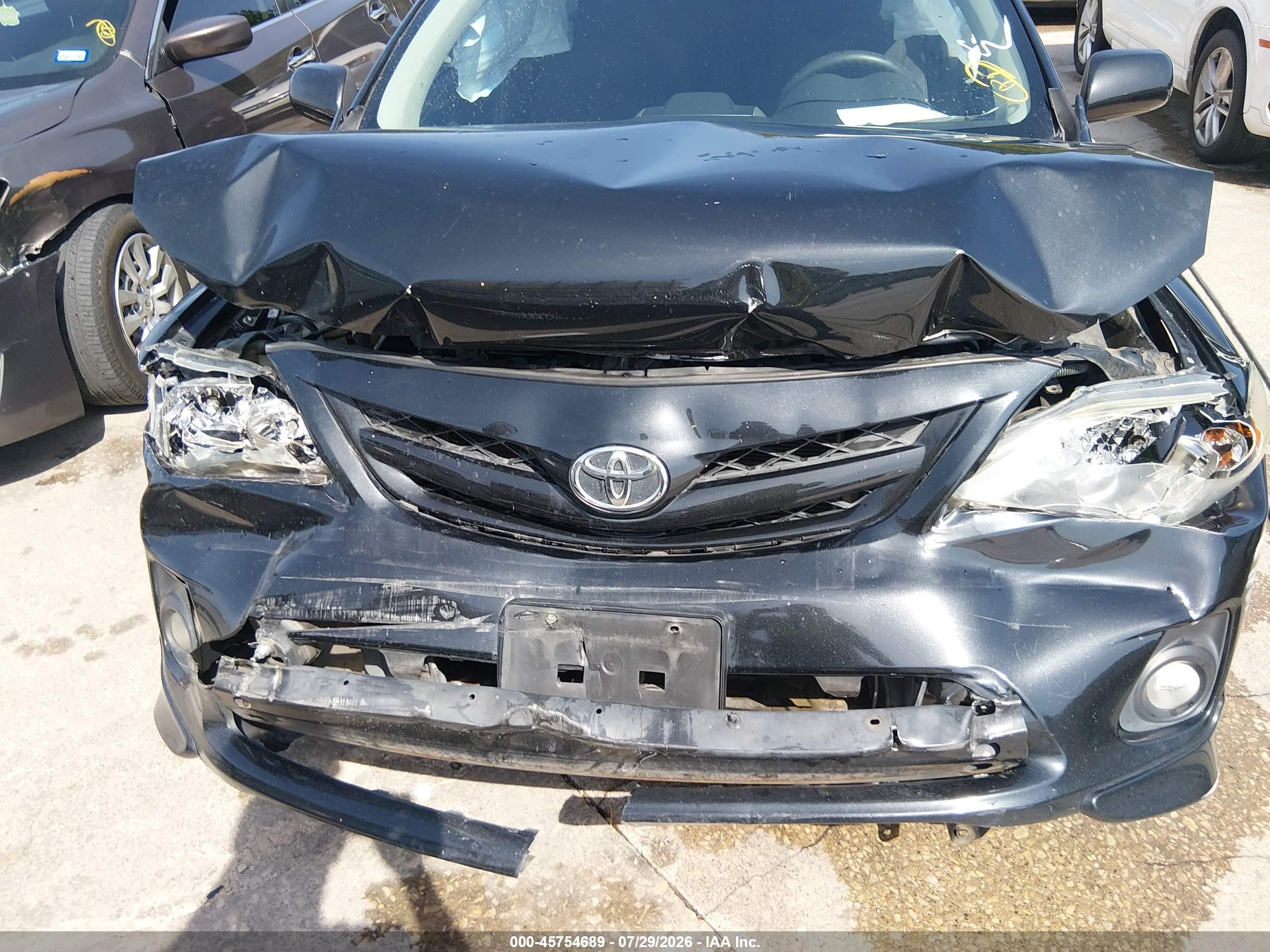 2013 Toyota Corolla S Black vin: 5YFBU4EE5DP108828